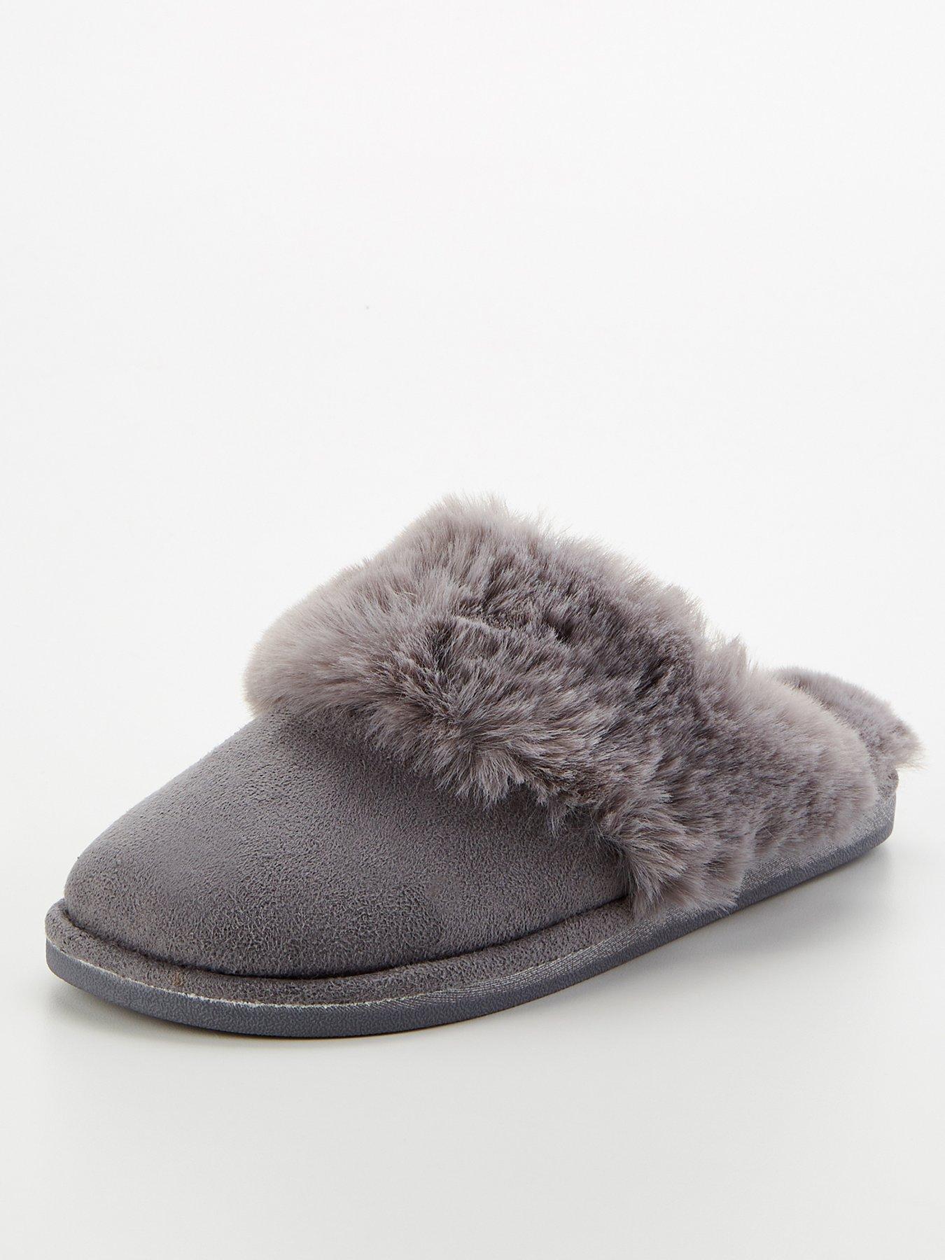Image 2 of 6 of V by Very Mule Slippers - Grey