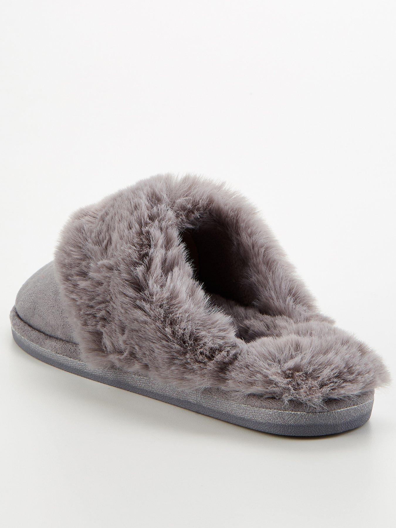 Image 3 of 6 of V by Very Mule Slippers - Grey
