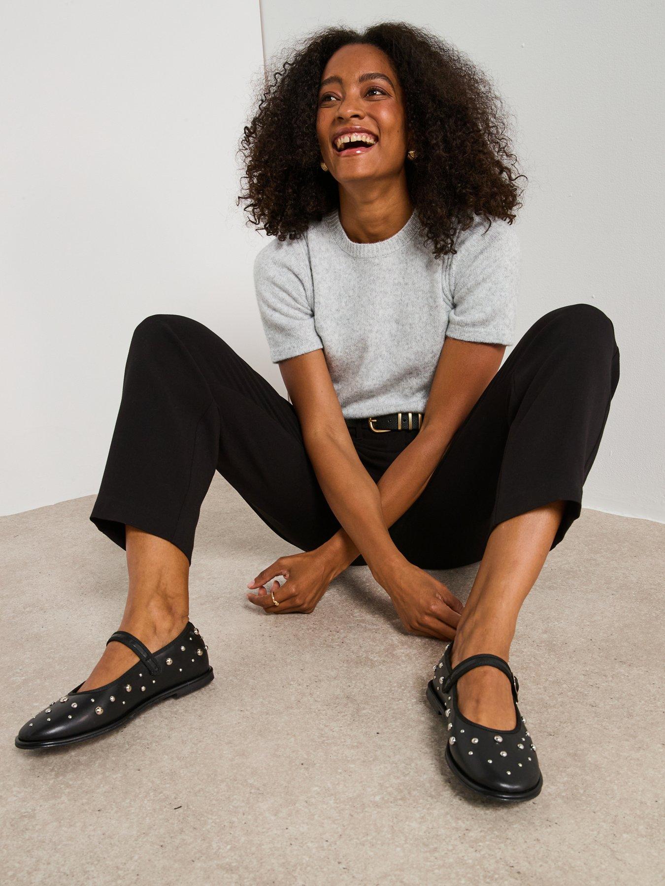 undefined Mary Jane Ballet Pump With Studs