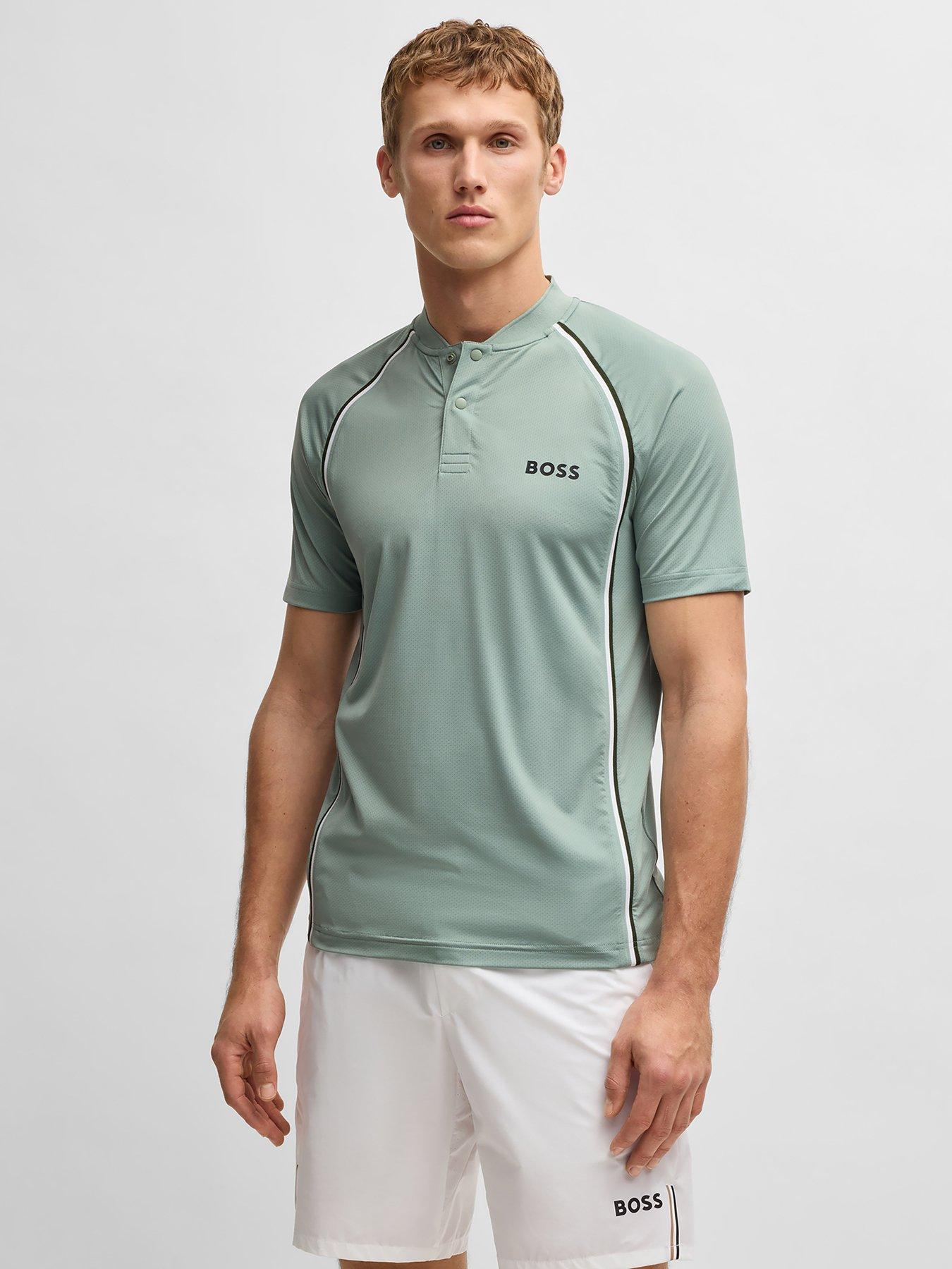 undefined Mens Golf Pariq Mesh Slim Fit Polo - Green