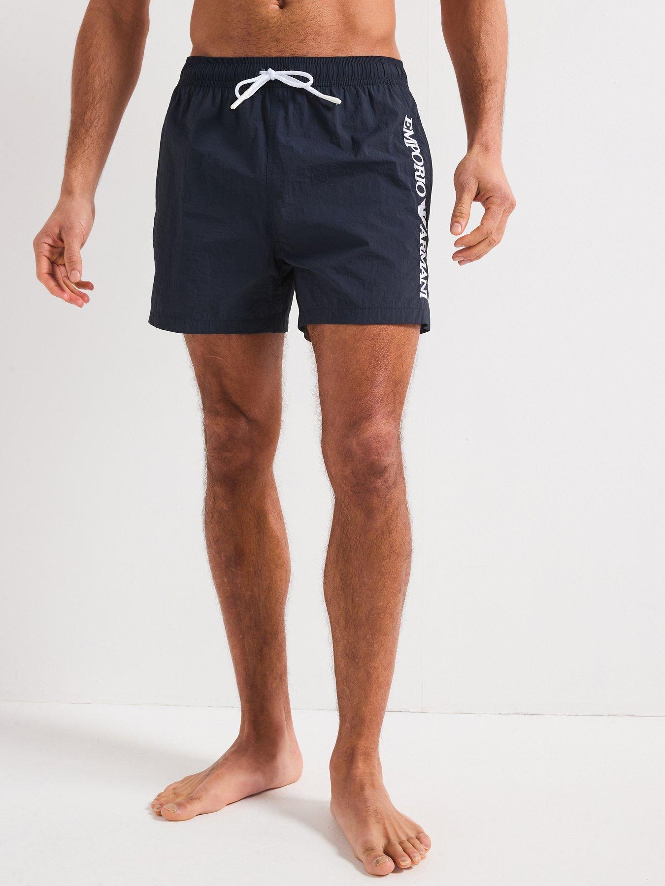 undefined Side Logo Swim Shorts - Dark Blue