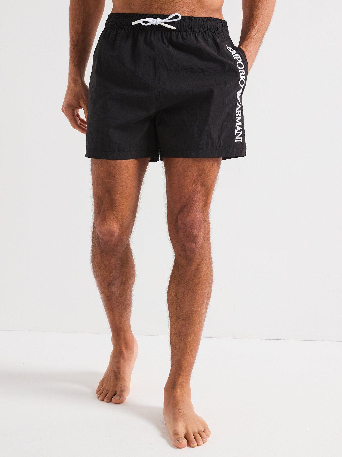 undefined Side Logo Swim Shorts - Black
