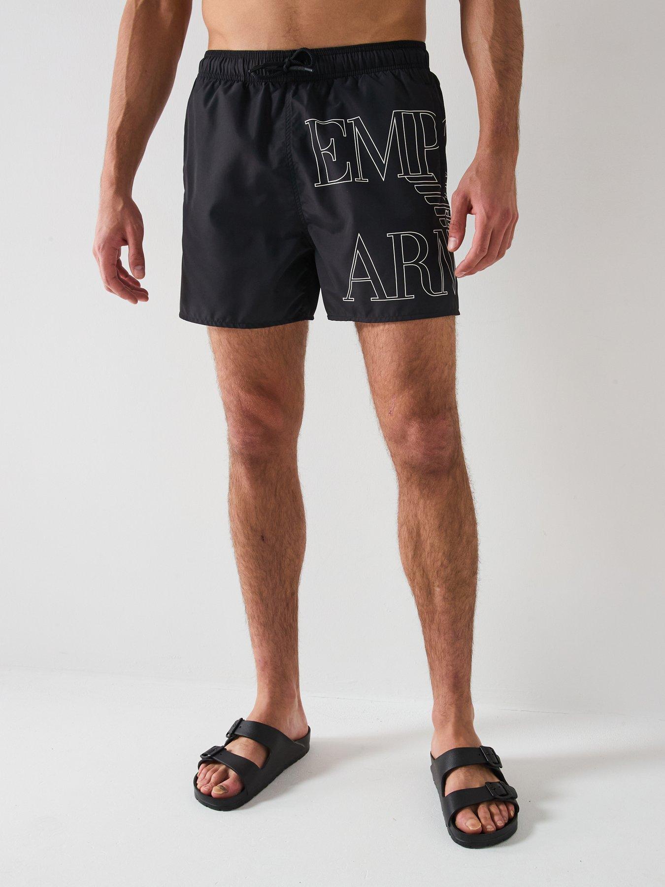 undefined Logo Print Swimshorts - Black
