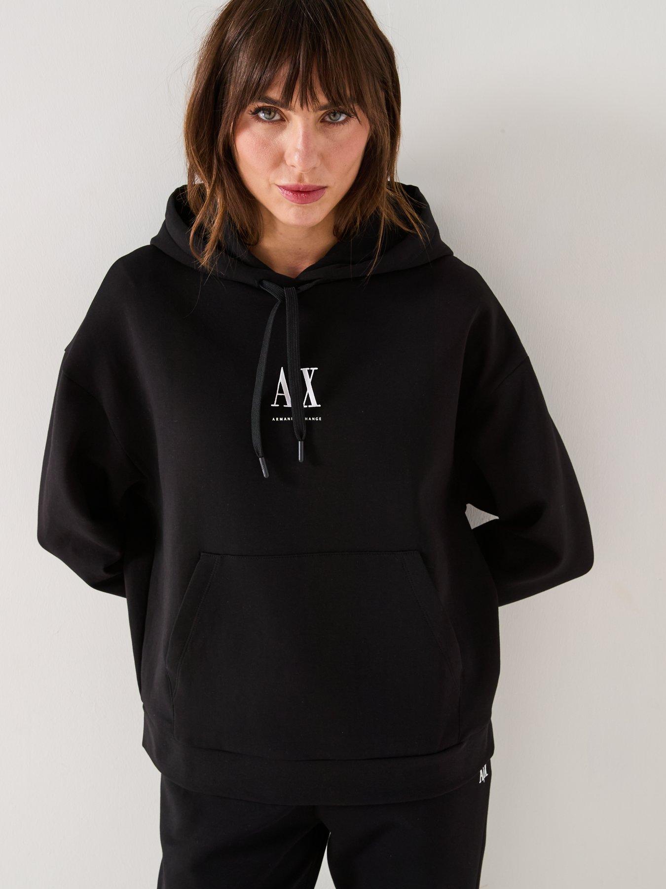 undefined Chest Logo Hoodie - Black