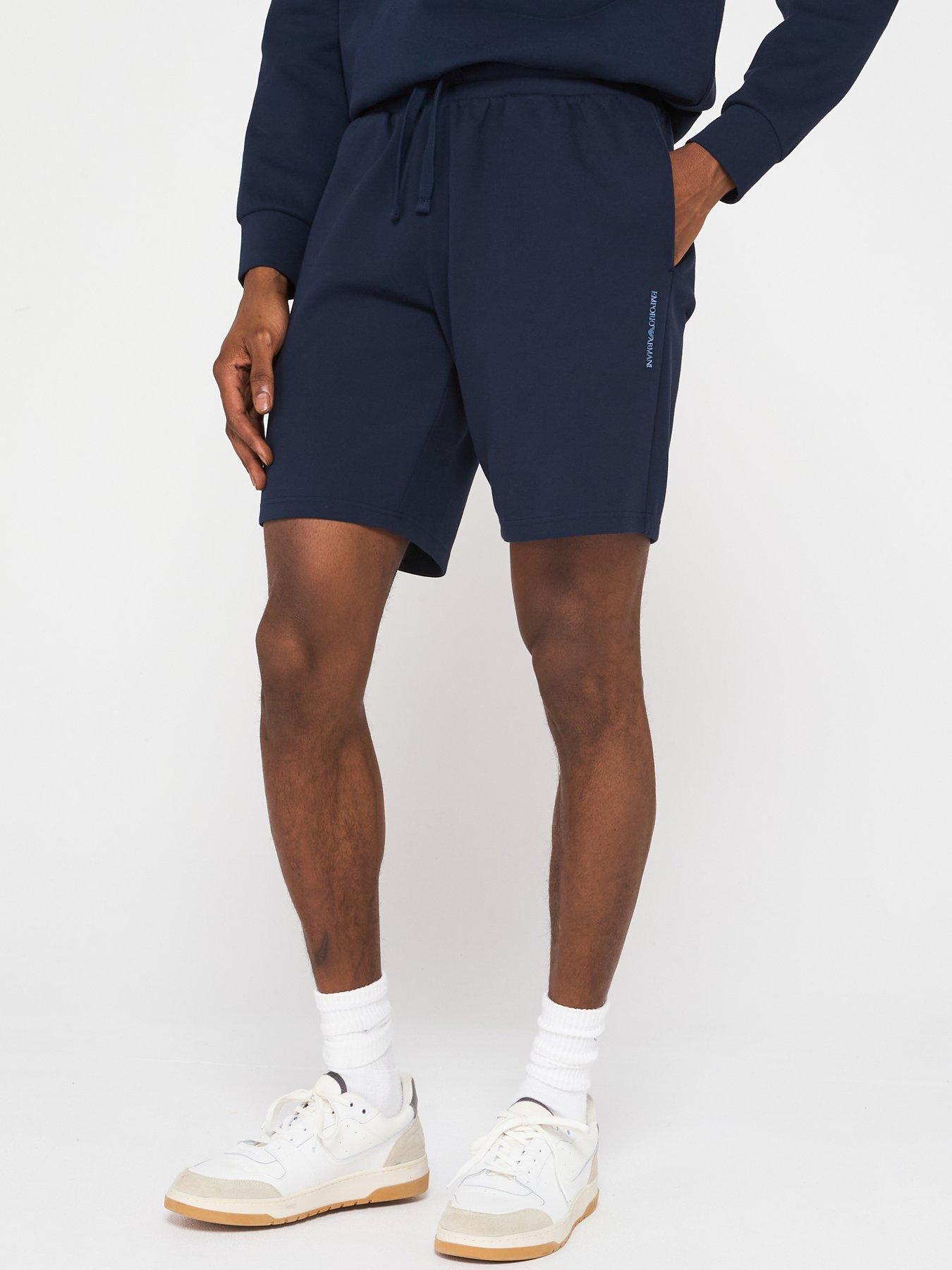 Emporio Armani Bodywear Iconic Piquet Bermuda Shorts - Dark Blue