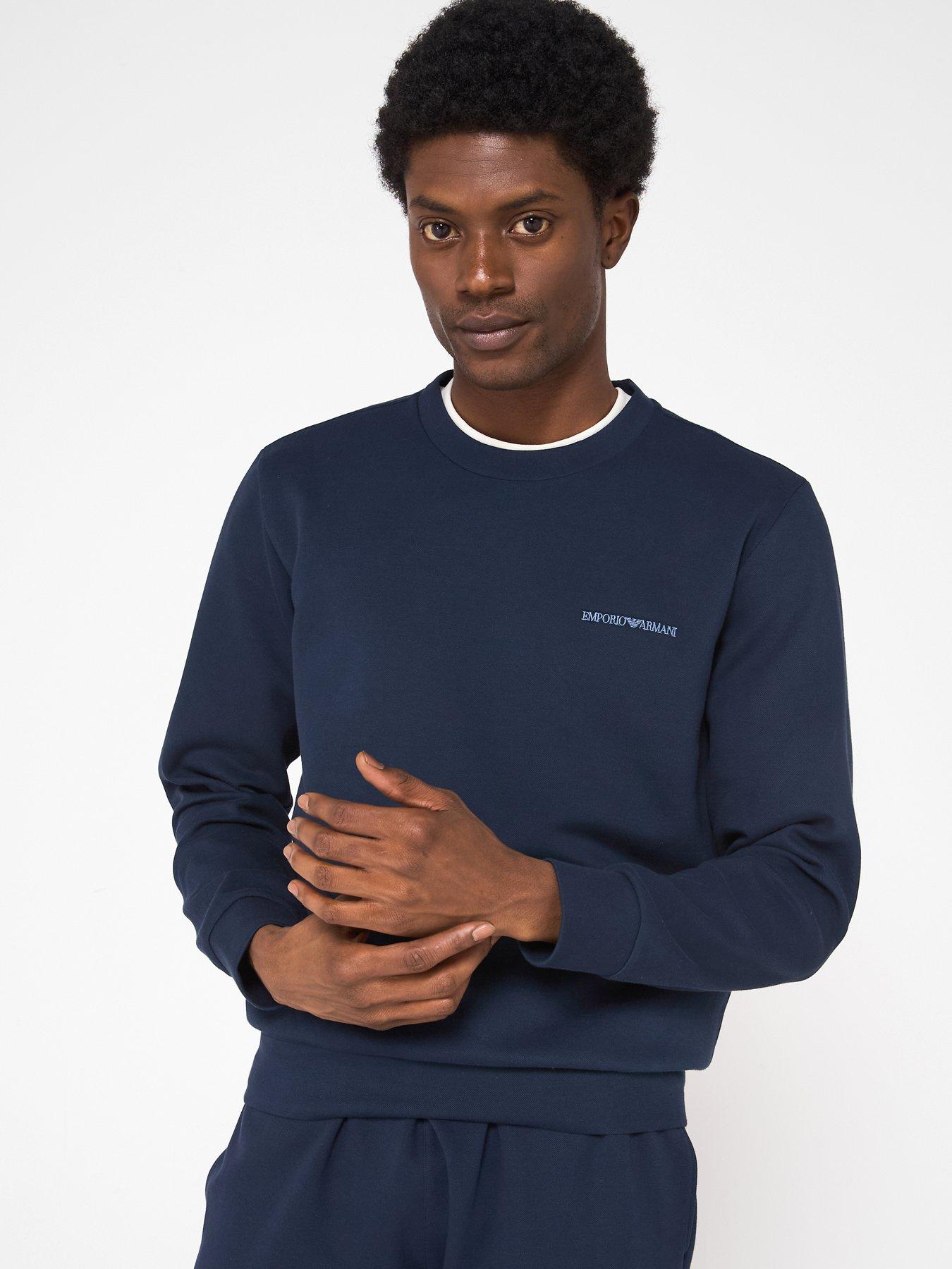 undefined Iconic Crew Neck Sweatshirt - Dark Blue