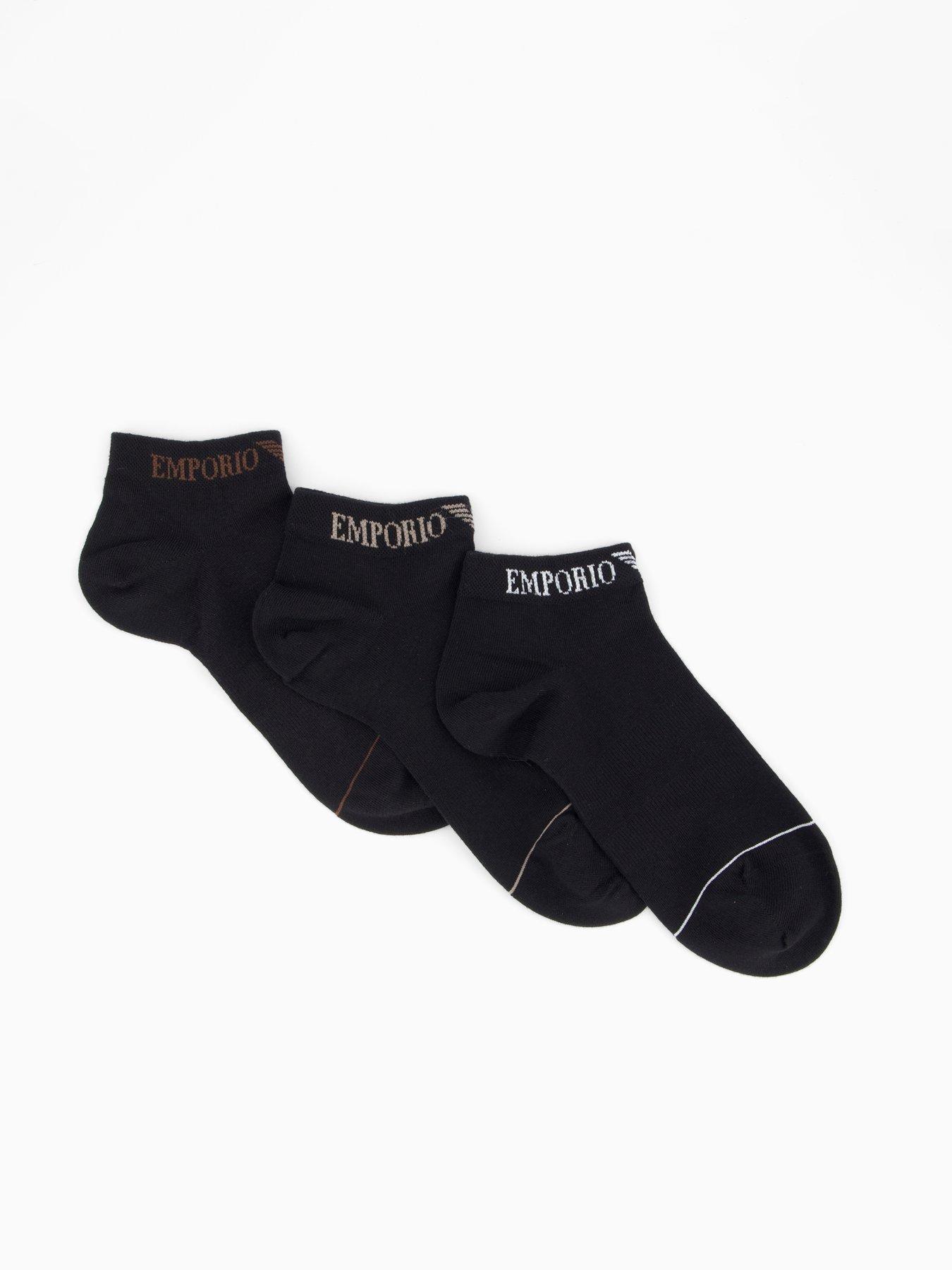 undefined 3 Pack Trainer Liner Socks - Black