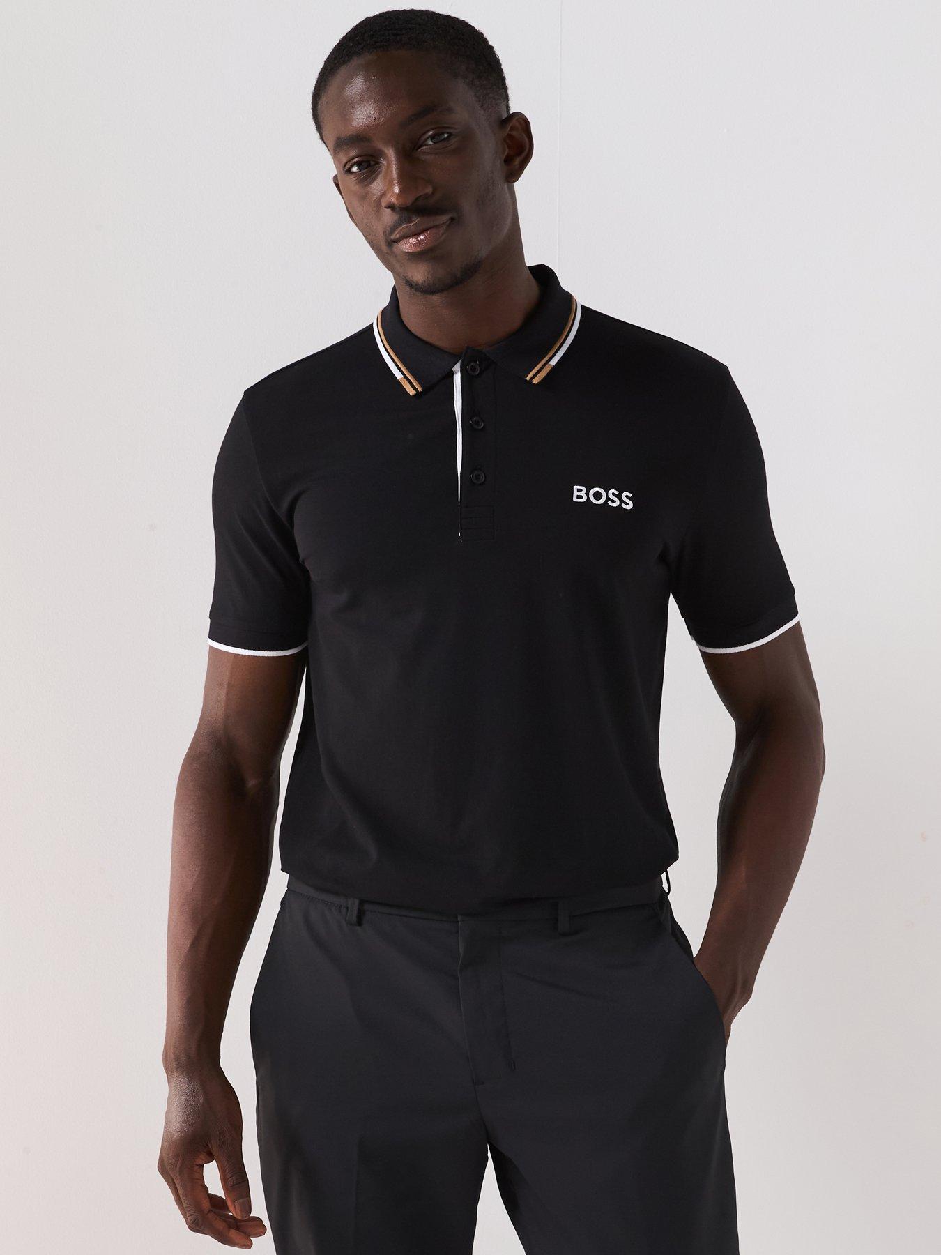 undefined Mens Golf Paddy Pro Regular Fit Polo Shirt - Black