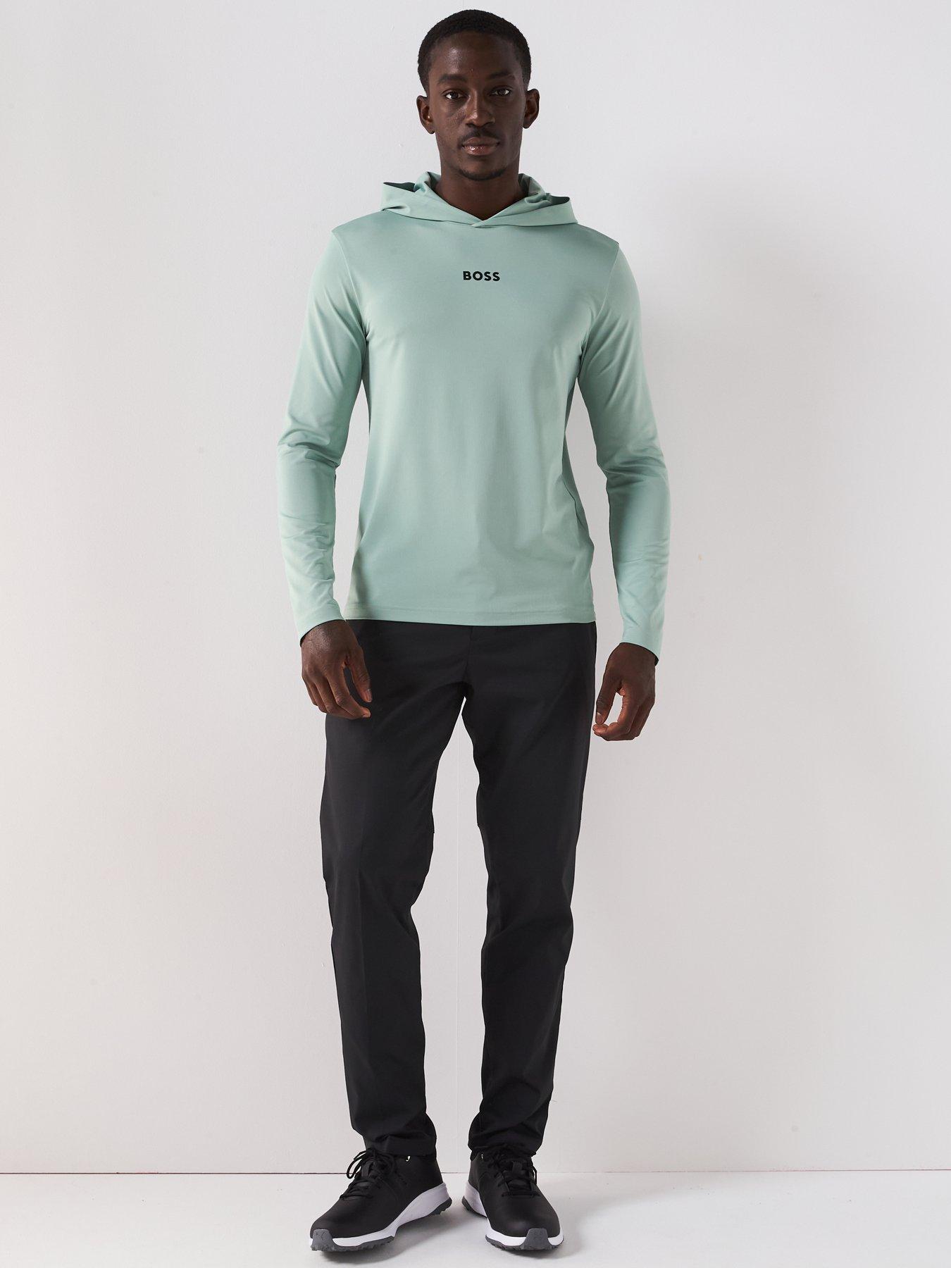 Image 3 of 5 of BOSS Mens Golf Scott Hoodie - Green