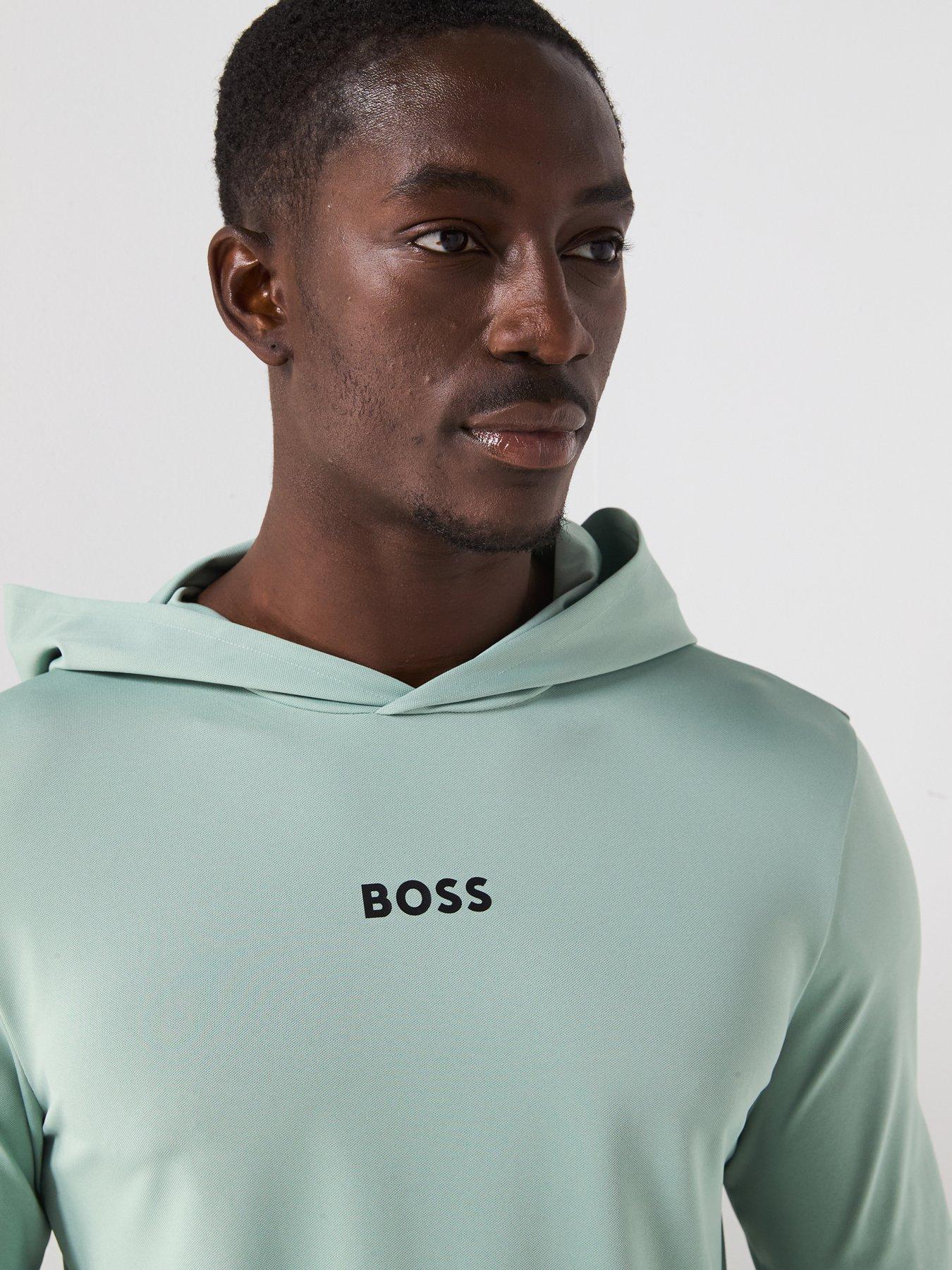 Image 4 of 5 of BOSS Mens Golf Scott Hoodie - Green