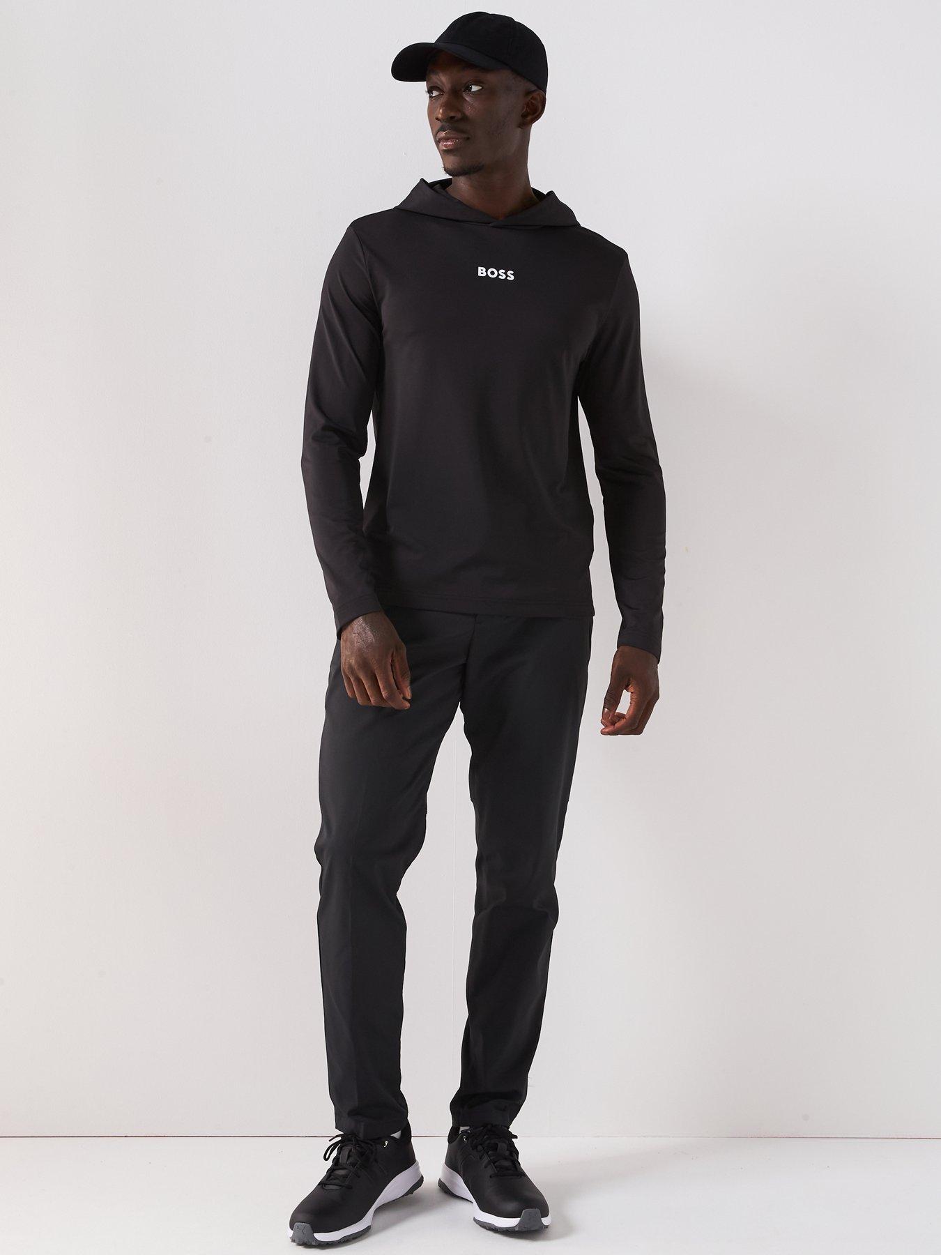 Image 3 of 5 of BOSS Mens Golf Scott Regular Fit Hoodie - Black