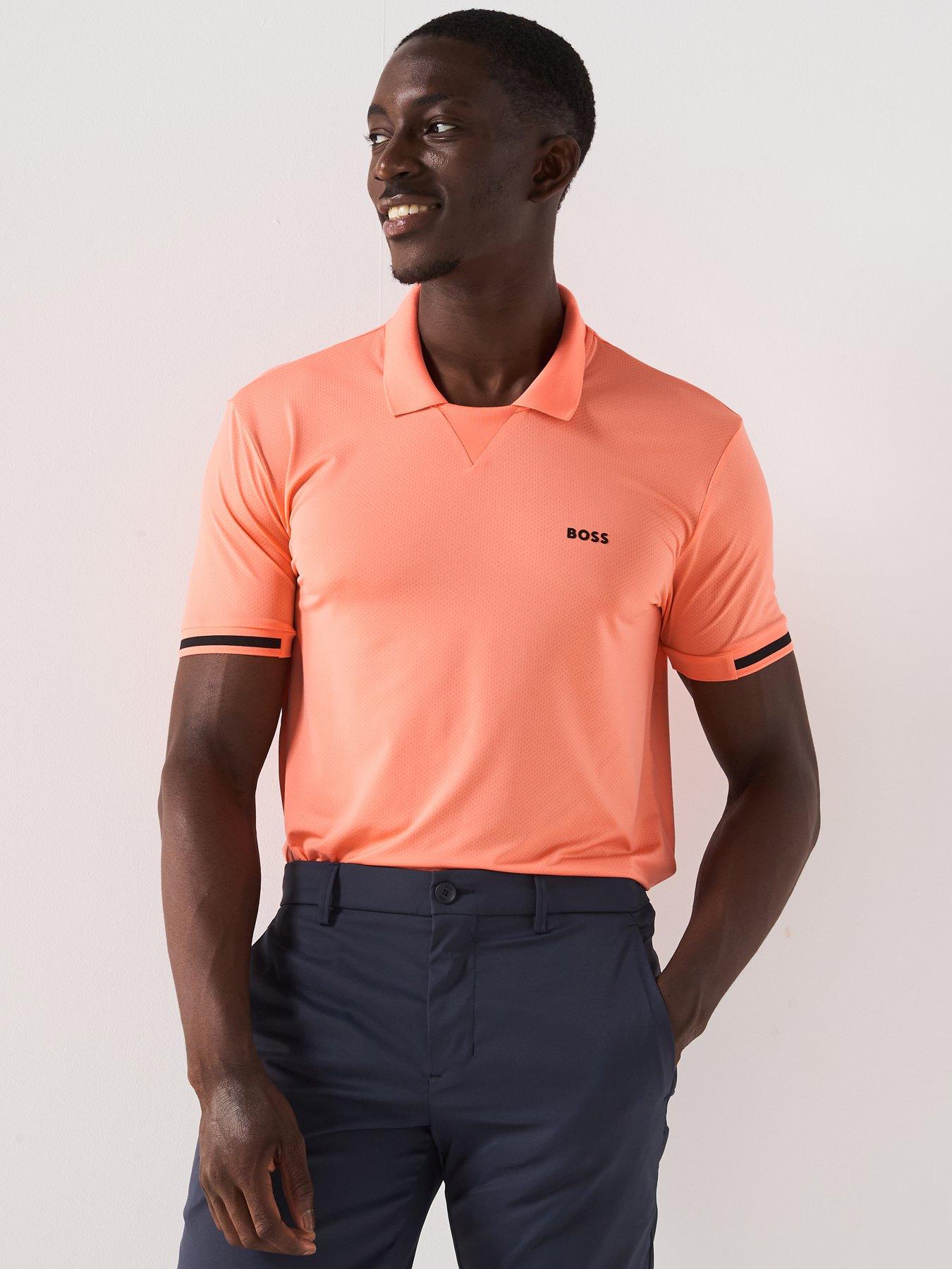 undefined Mens Golf Palle Mesh Regular Fit Polo - Red