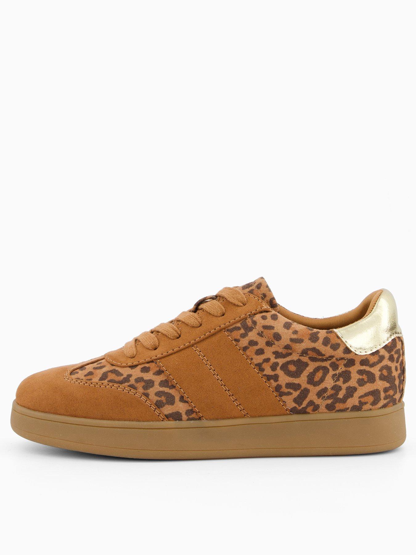 V by Very Leopard Trainer - Brown