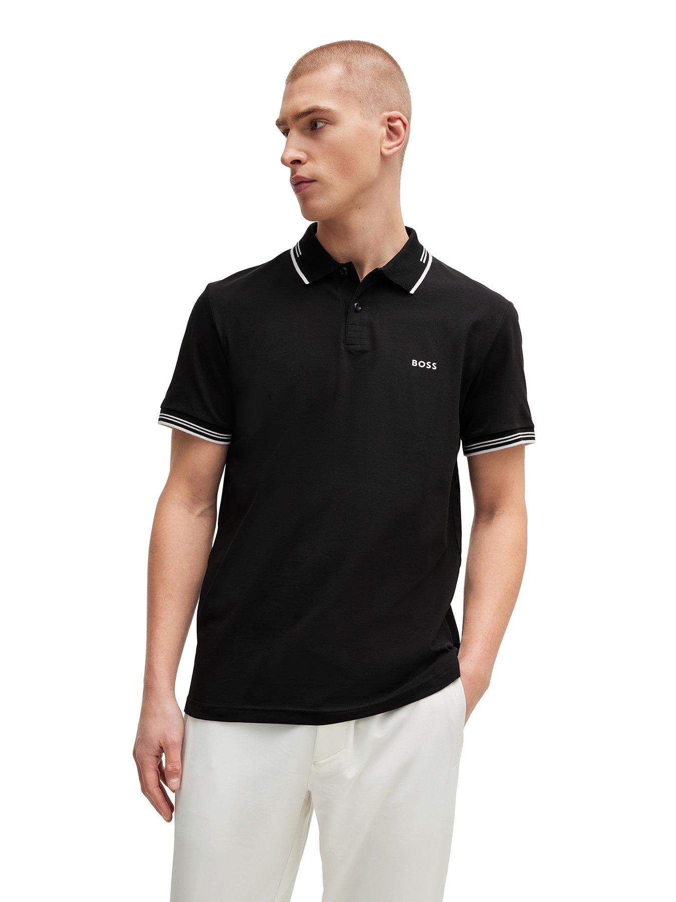 undefined Mens Golf Paul Slim Fit Polo Shirt - Black