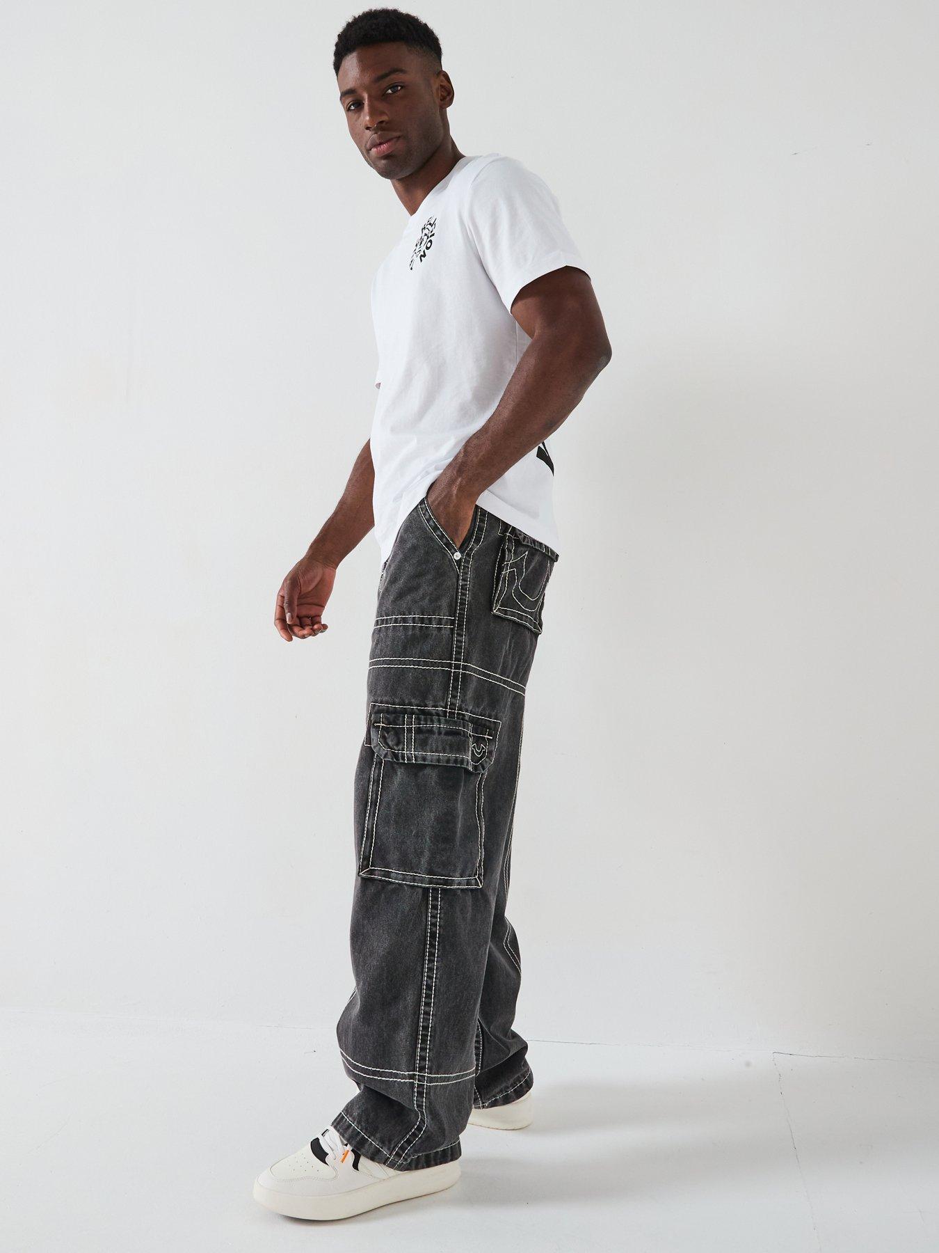 TRUE RELIGION Denim Big T Cargo Pants - Black | Very
