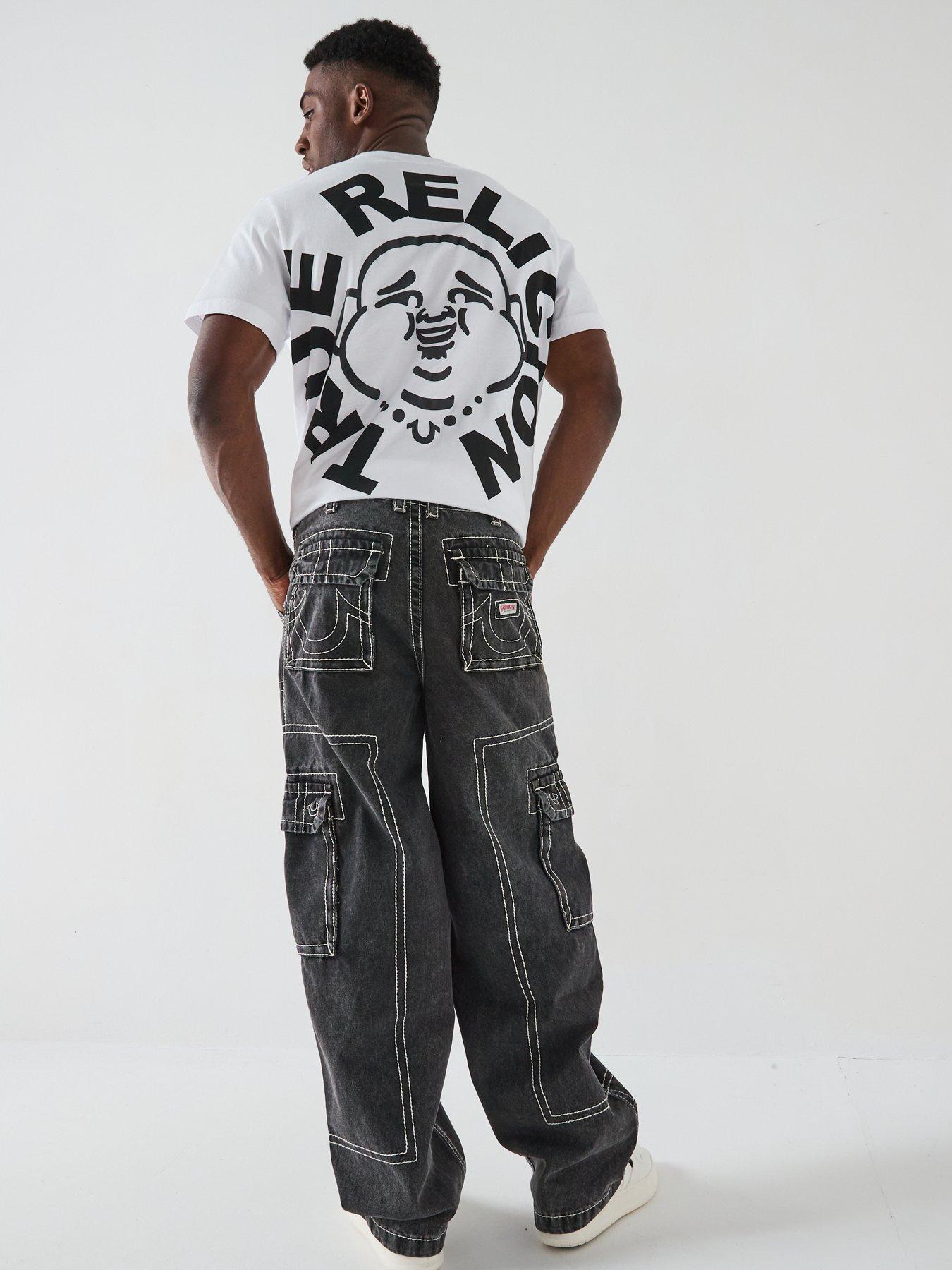 TRUE RELIGION Denim Big T Cargo Pants - Black | Very