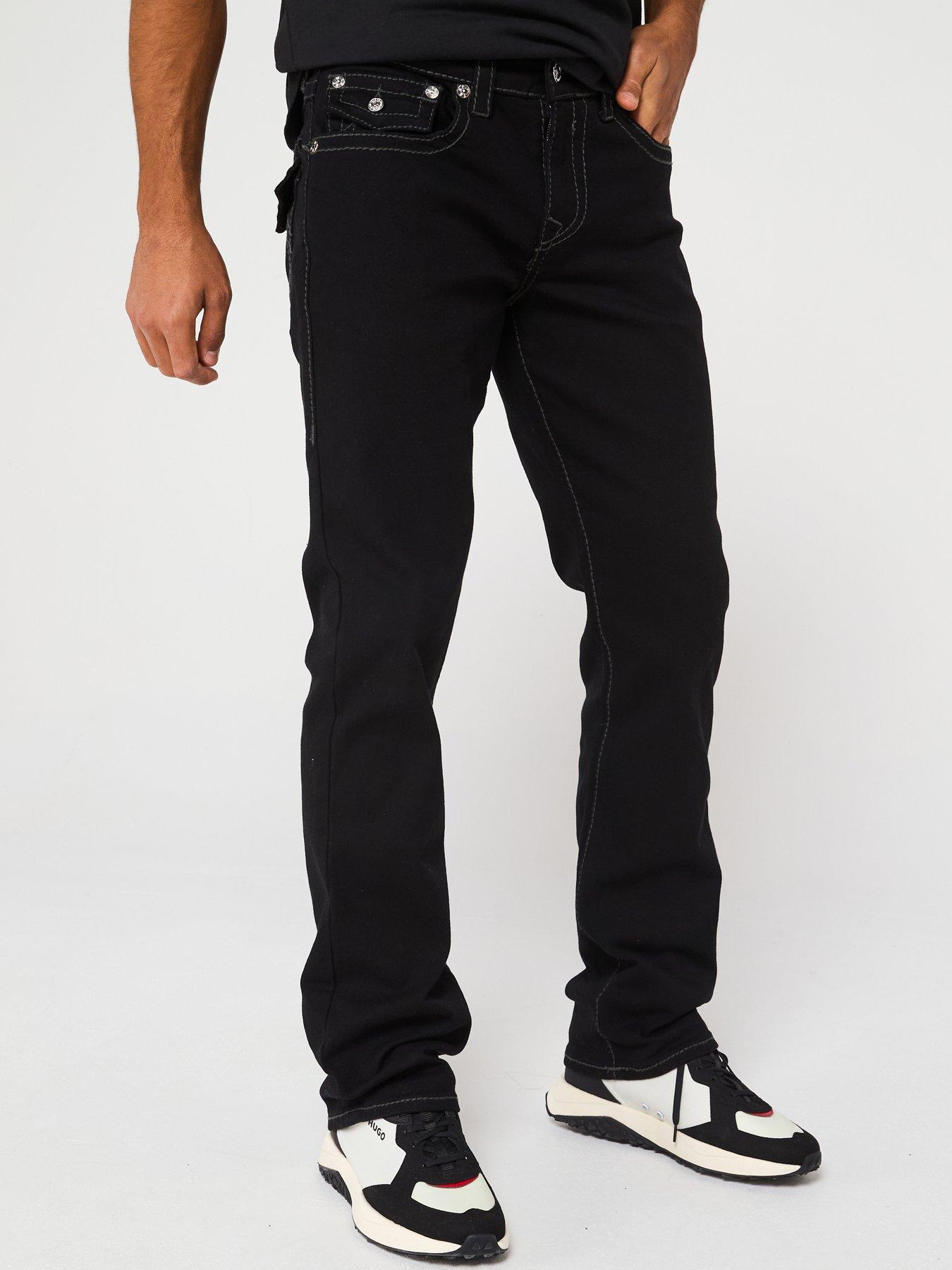undefined Ricky Tonal T Straight Fit Jeans - Black