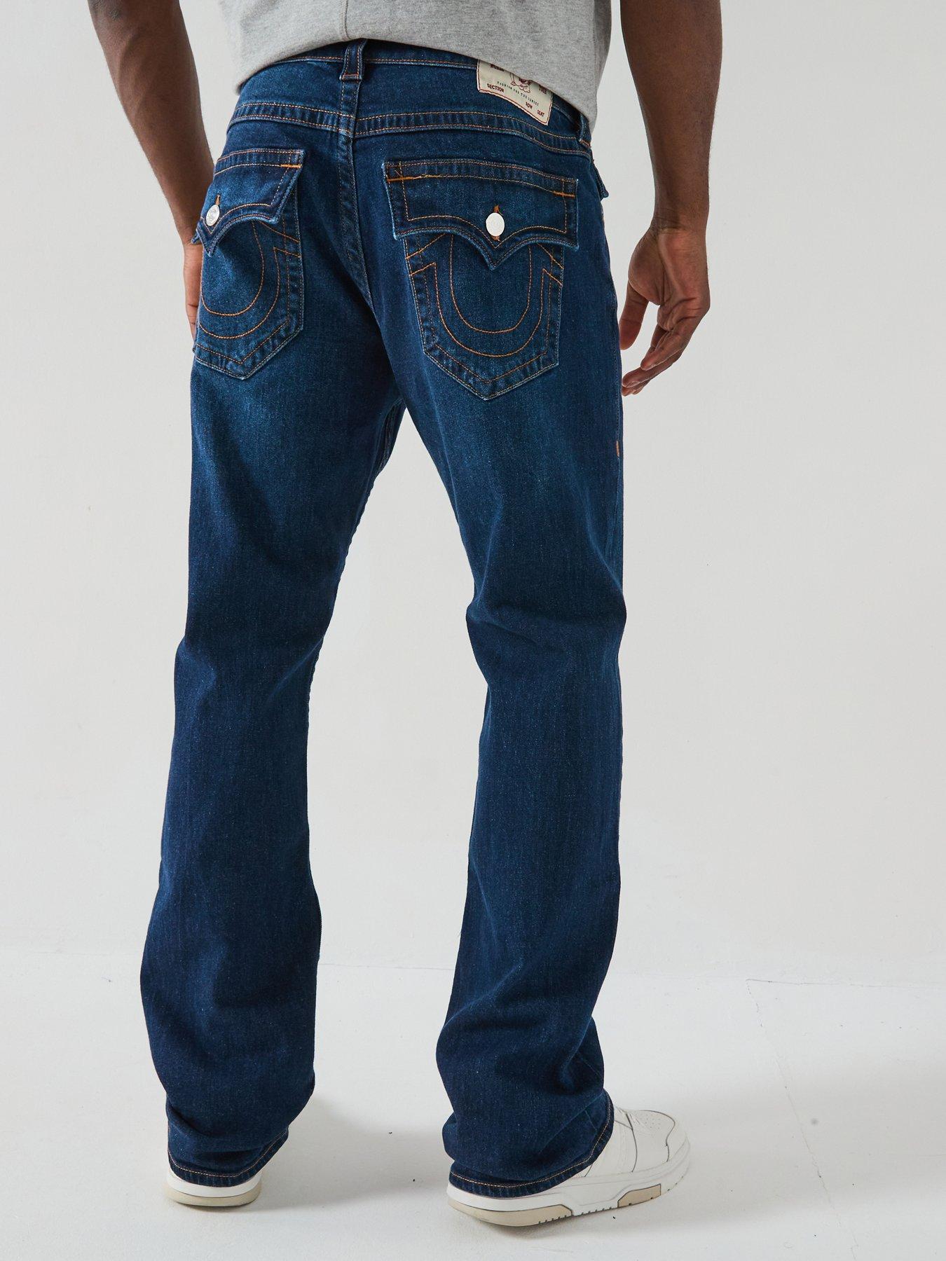 undefined True Religion Ricky Straight Fit Jeans -dark Blue
