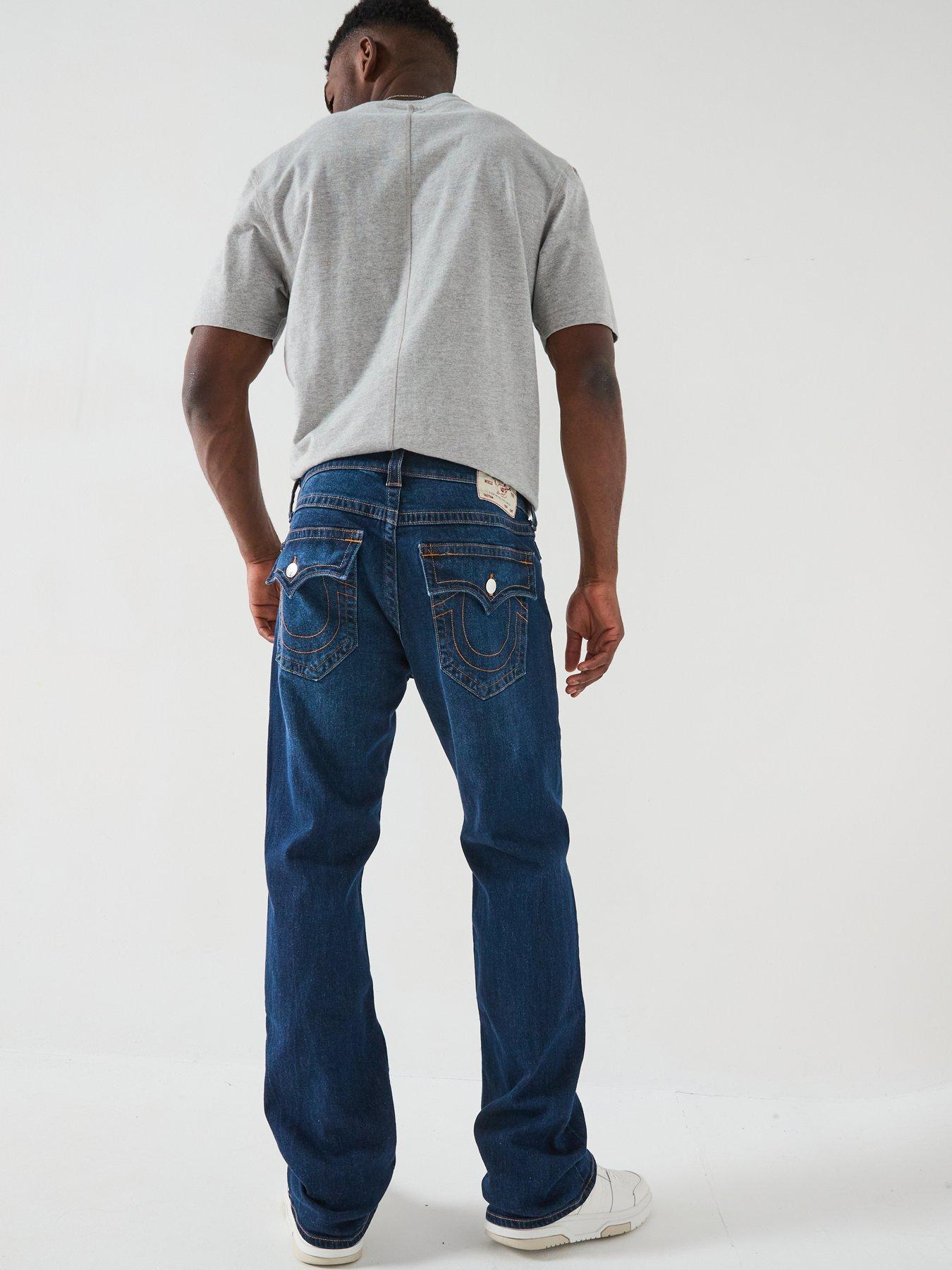 TRUE RELIGION Ricky Straight Fit Jeans Dark Blue Very