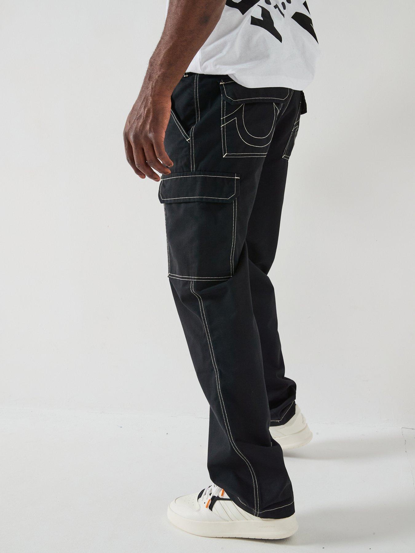 TRUE RELIGION Big T Cargo Trousers - Black | Very