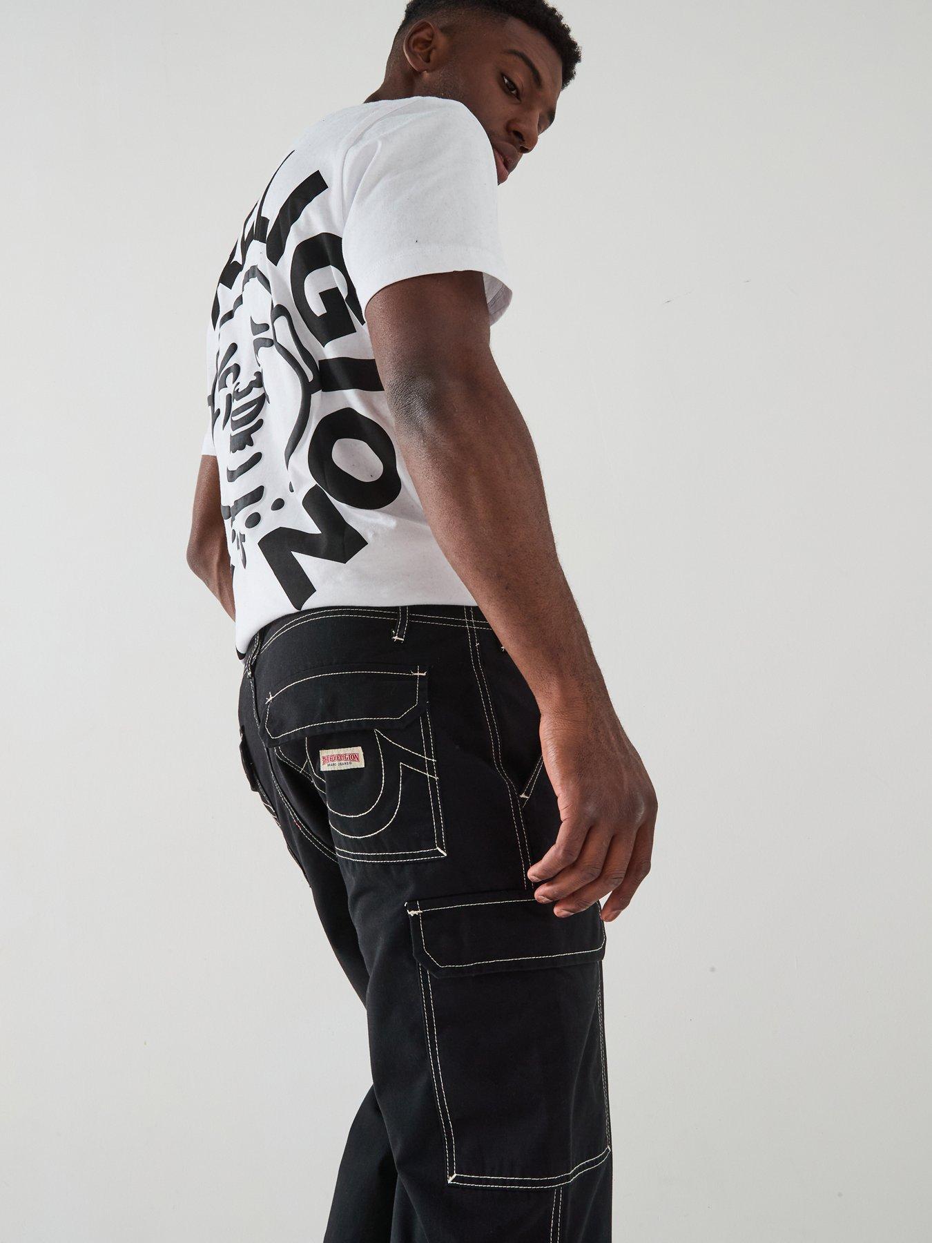 TRUE RELIGION Big T Cargo Trousers - Black | Very