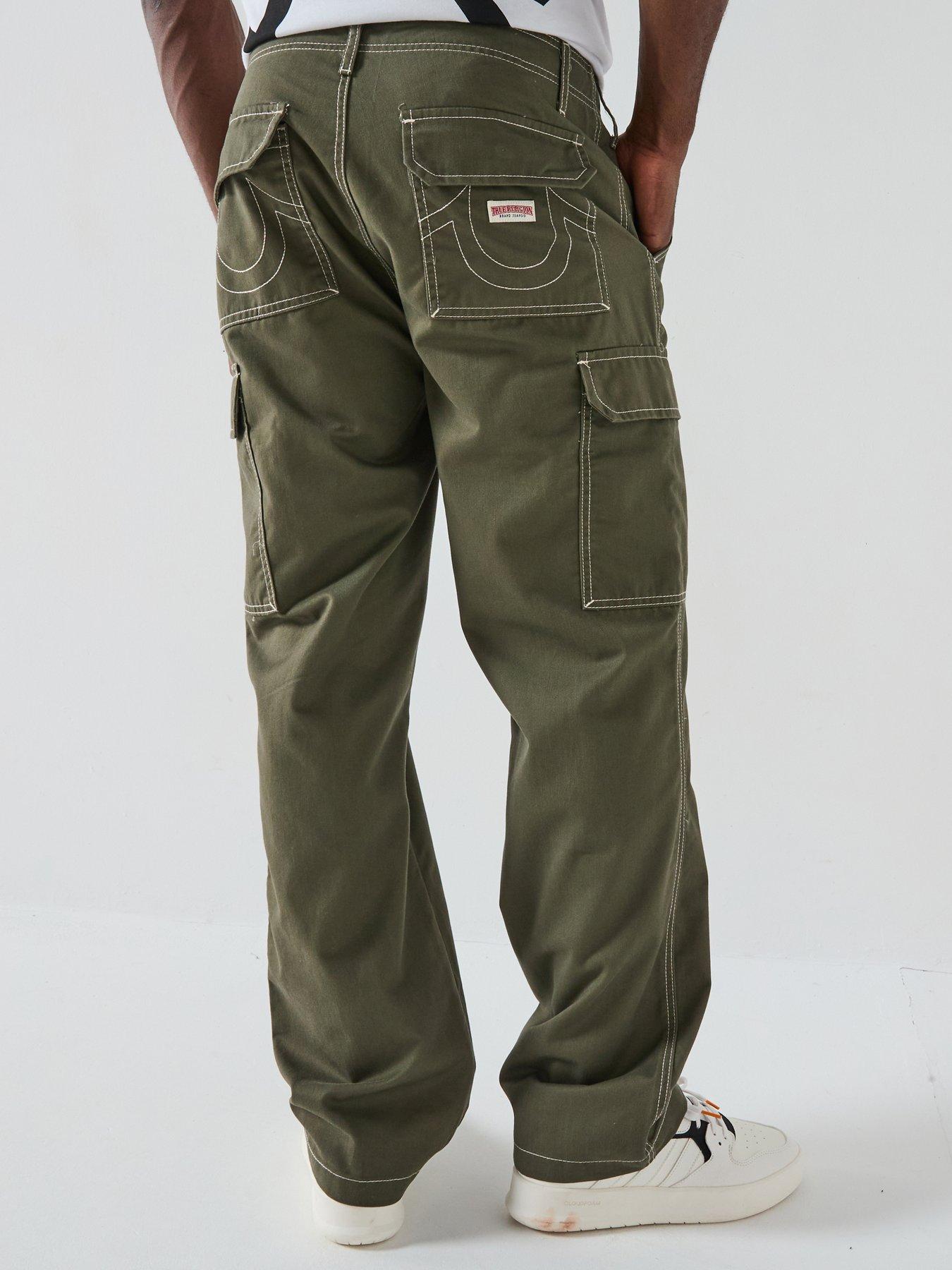 TRUE RELIGION Big T Cargo Trousers - Khaki | Very