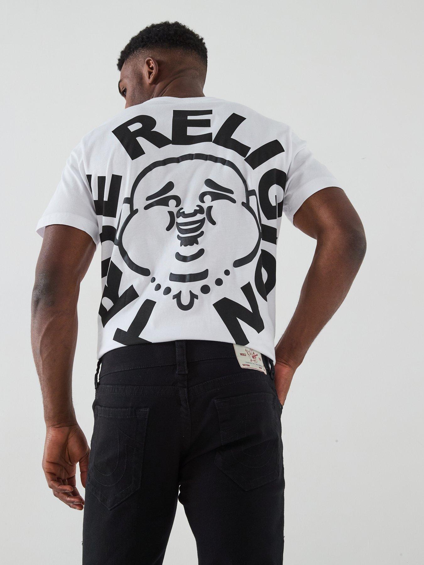 Image 5 of 6 of TRUE RELIGION Geno No Flap Straight Fit Jeans - Black