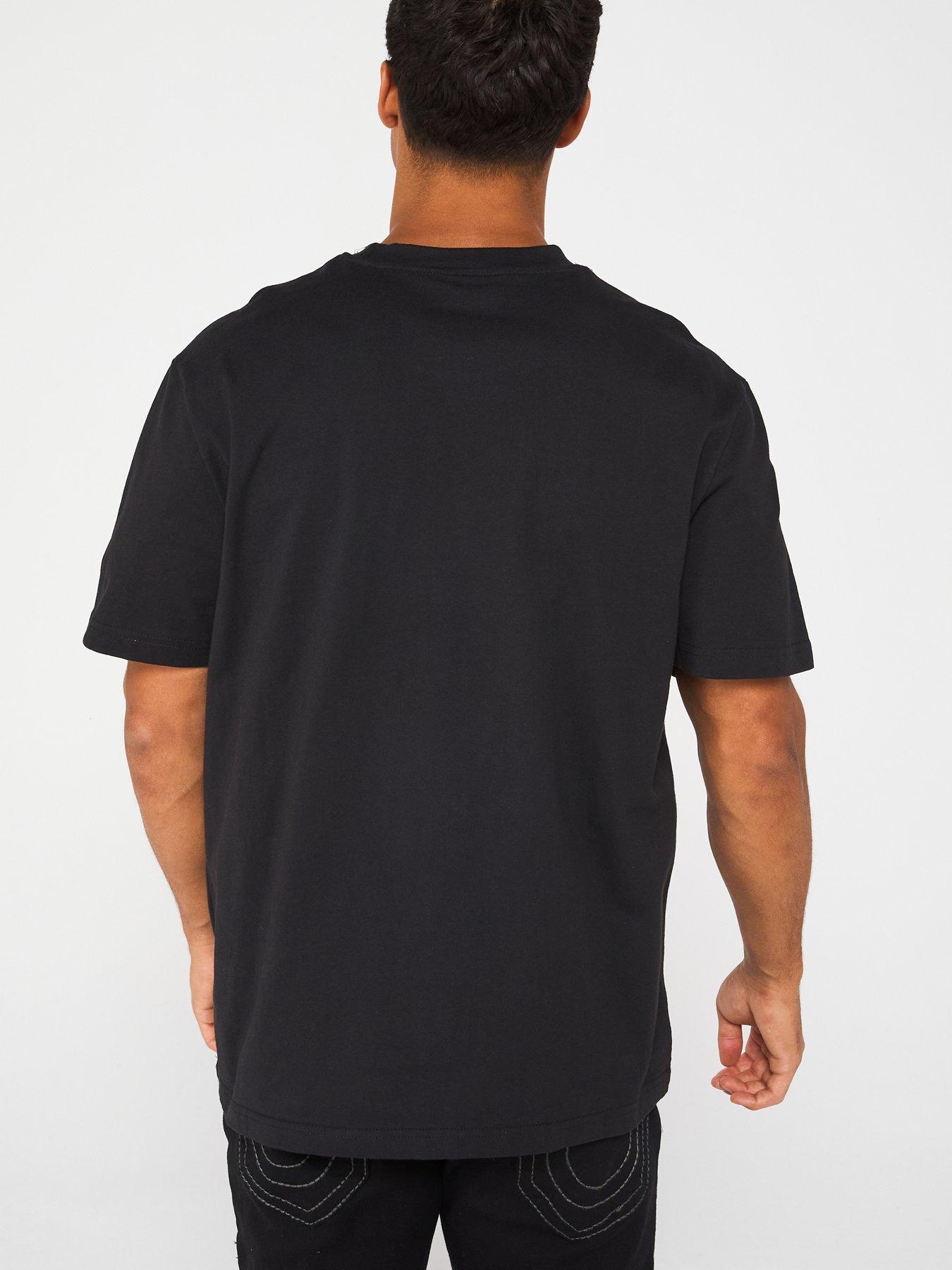 Image 2 of 5 of TRUE RELIGION Short Sleeve Mesh Box Logo T-Shirt - Black