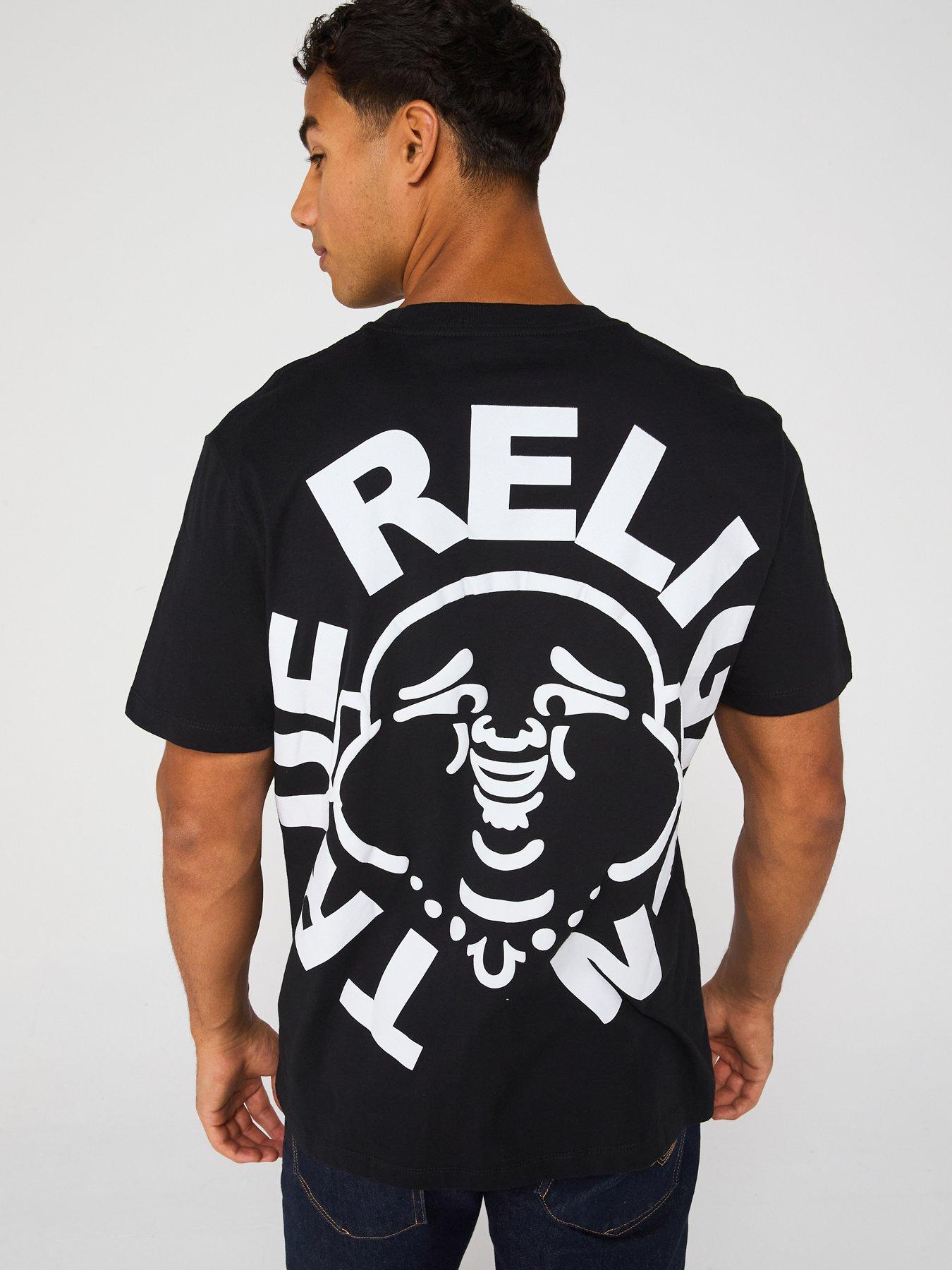 undefined Short Sleeve Buddha Face T-Shirt - Black