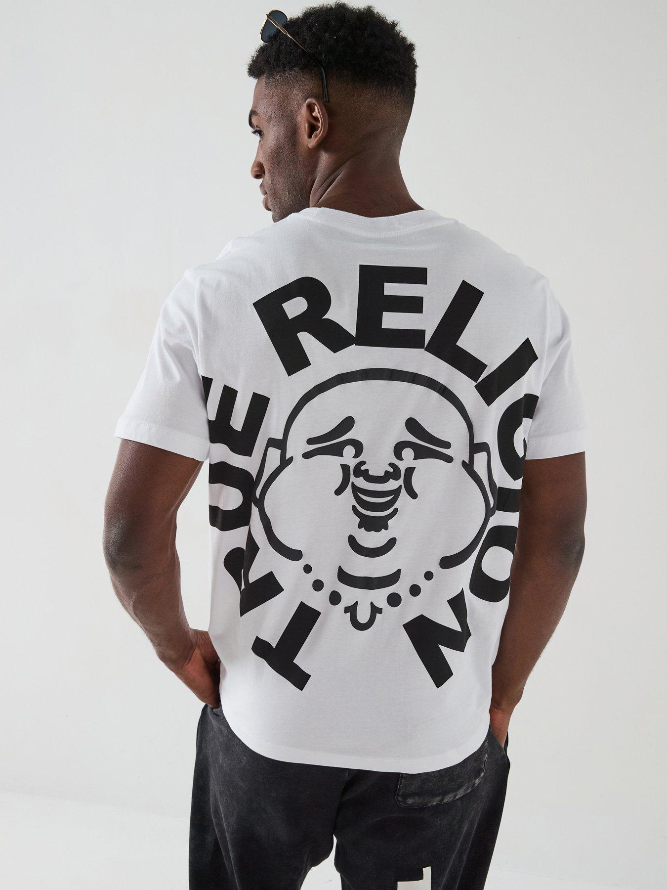undefined True Religion Short Sleeve Buddha Face T-shirt -white