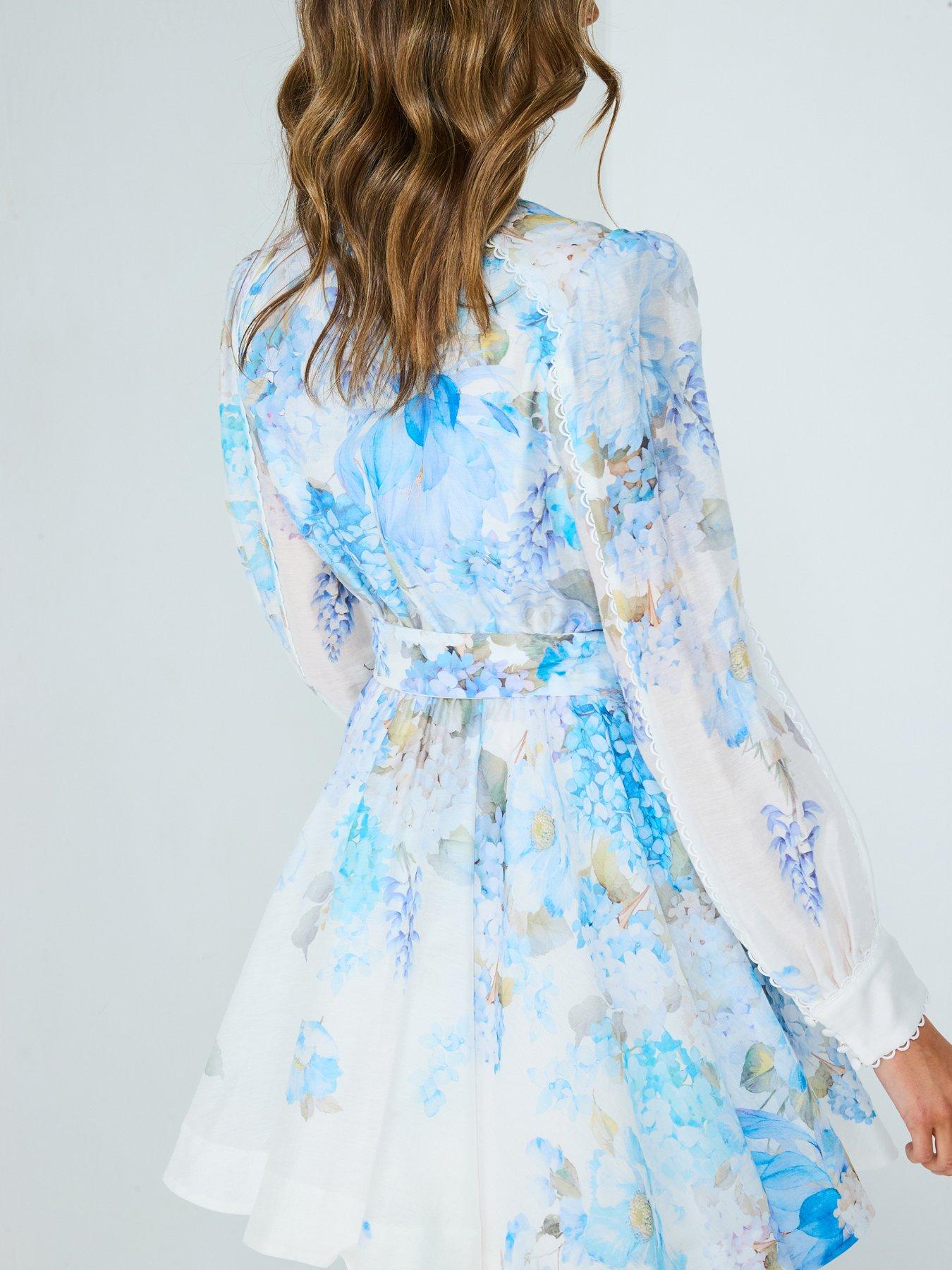 vienna trim detail skater dress Forever New Vienna Trim Detail Skater - Blue