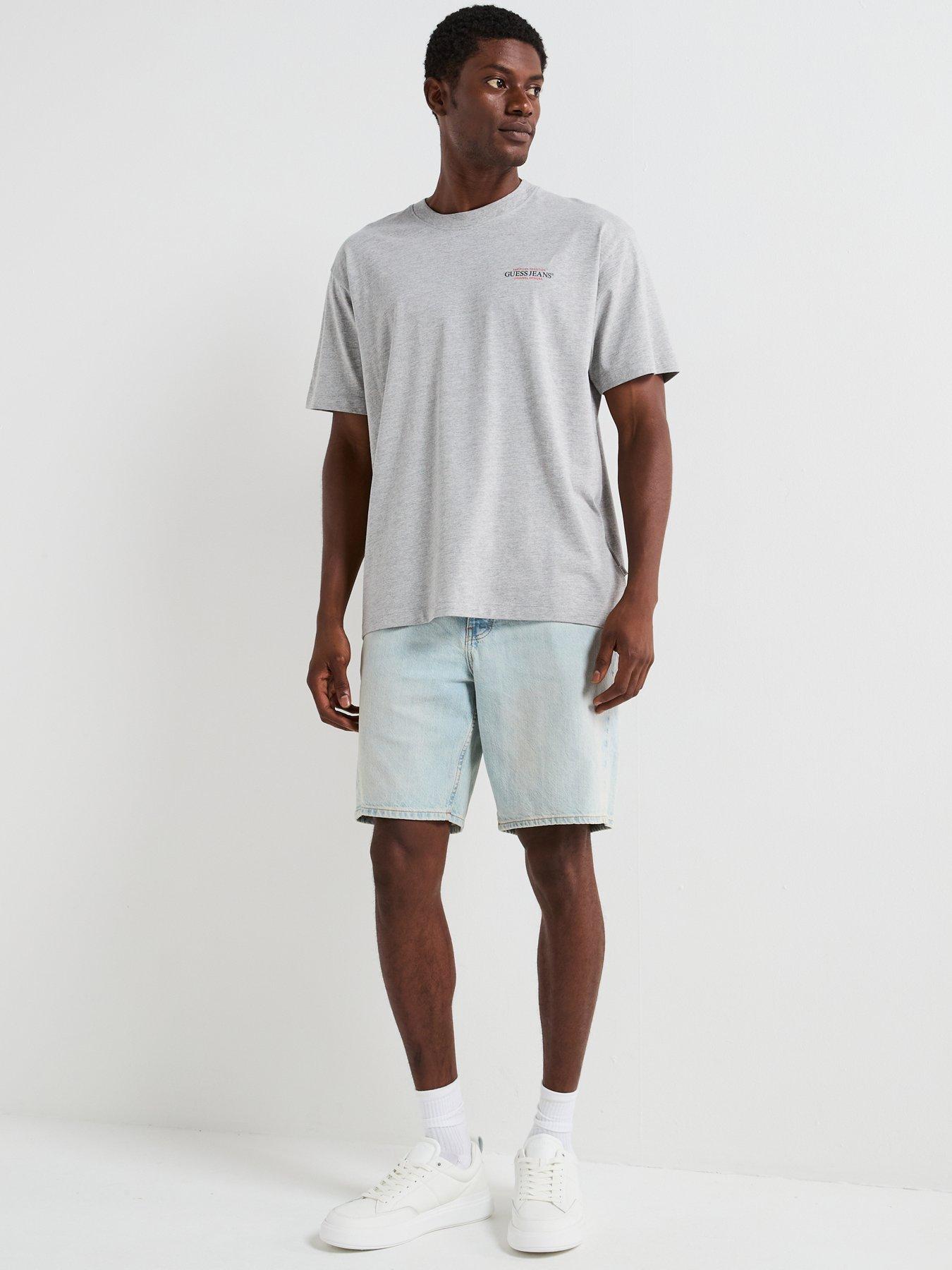 Image 3 of 6 of Guess Jeans Regular Denim Shorts-light Blue