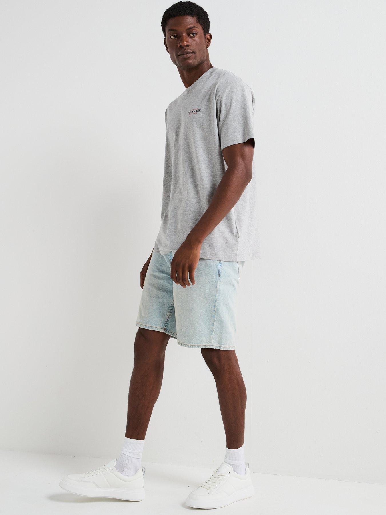 Image 6 of 6 of Guess Jeans Regular Denim Shorts-light Blue