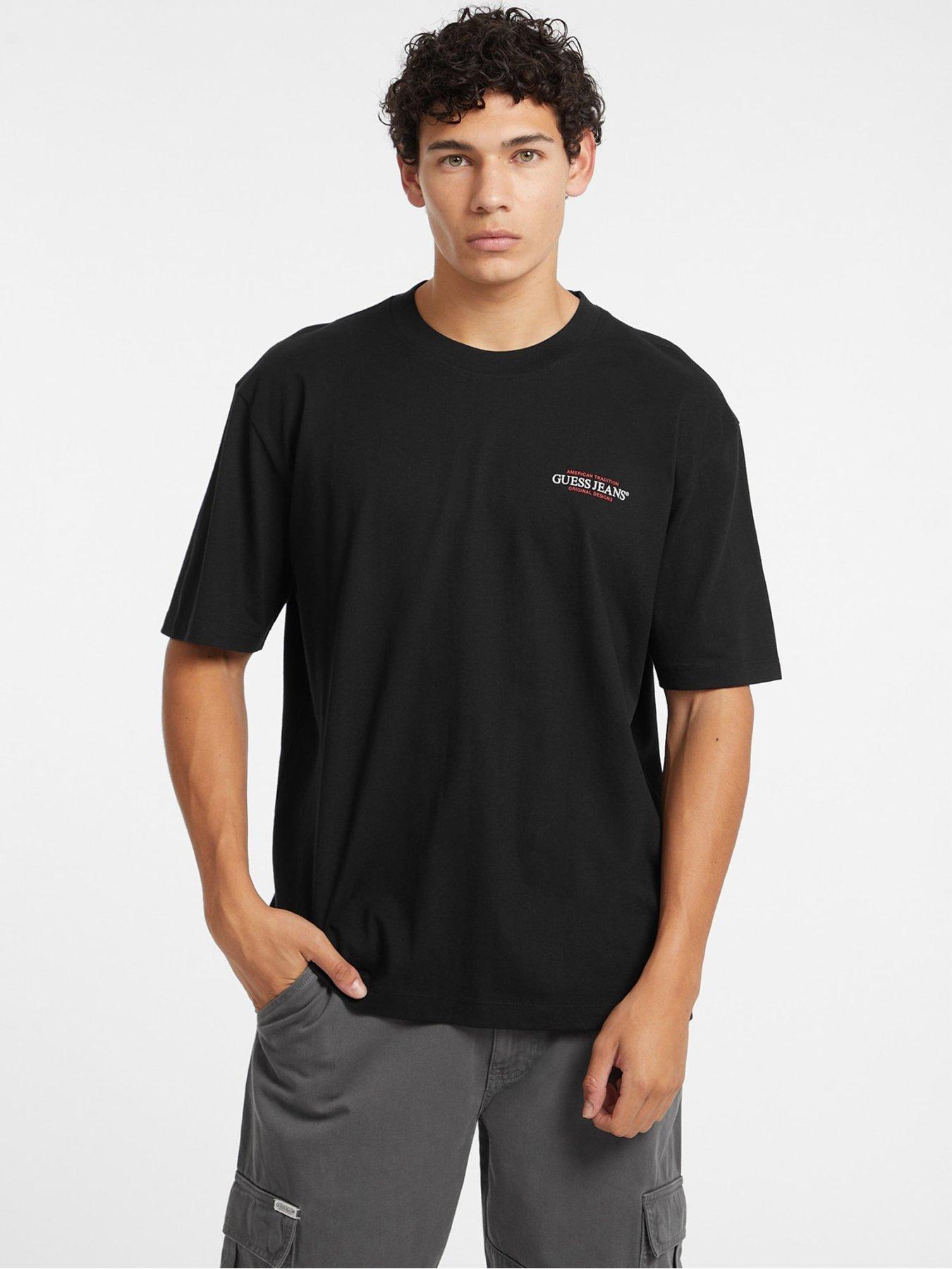 undefined Jeans Short Sleeve American Trad T-Shirt- Black