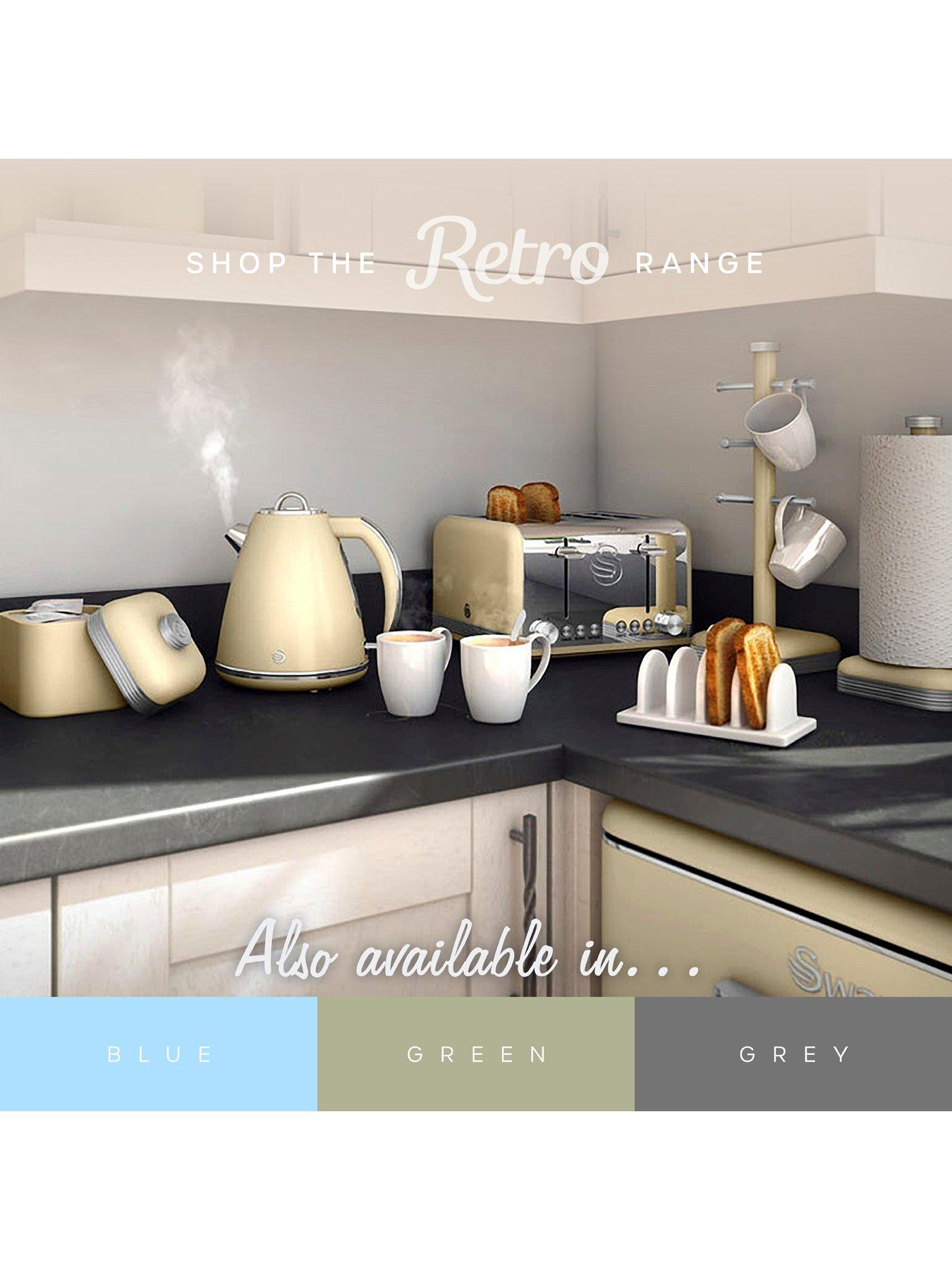Image 7 of 8 of Swan SR11020CNE Retro Cream Fridge Freezer 304L