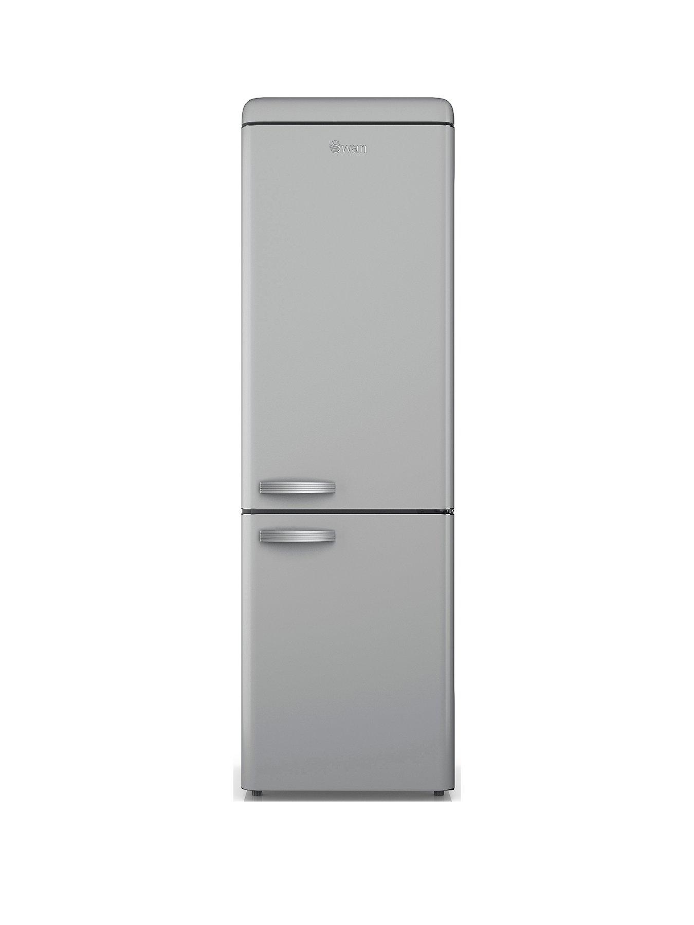 undefined SR11020GRNE Retro Grey Fridge Freezer 304L