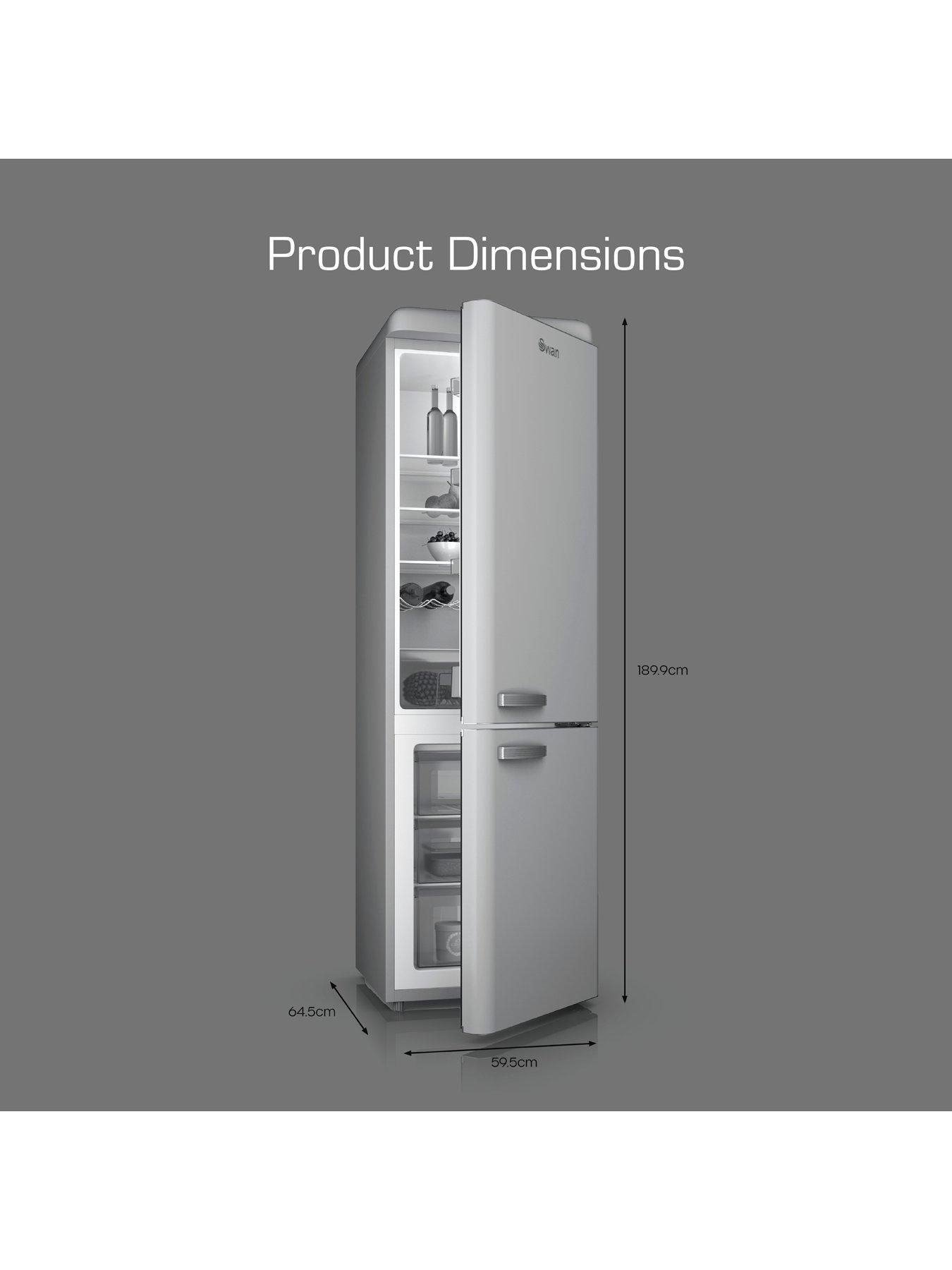 Image 6 of 8 of Swan SR11020GRNE Retro Grey Fridge Freezer 304L