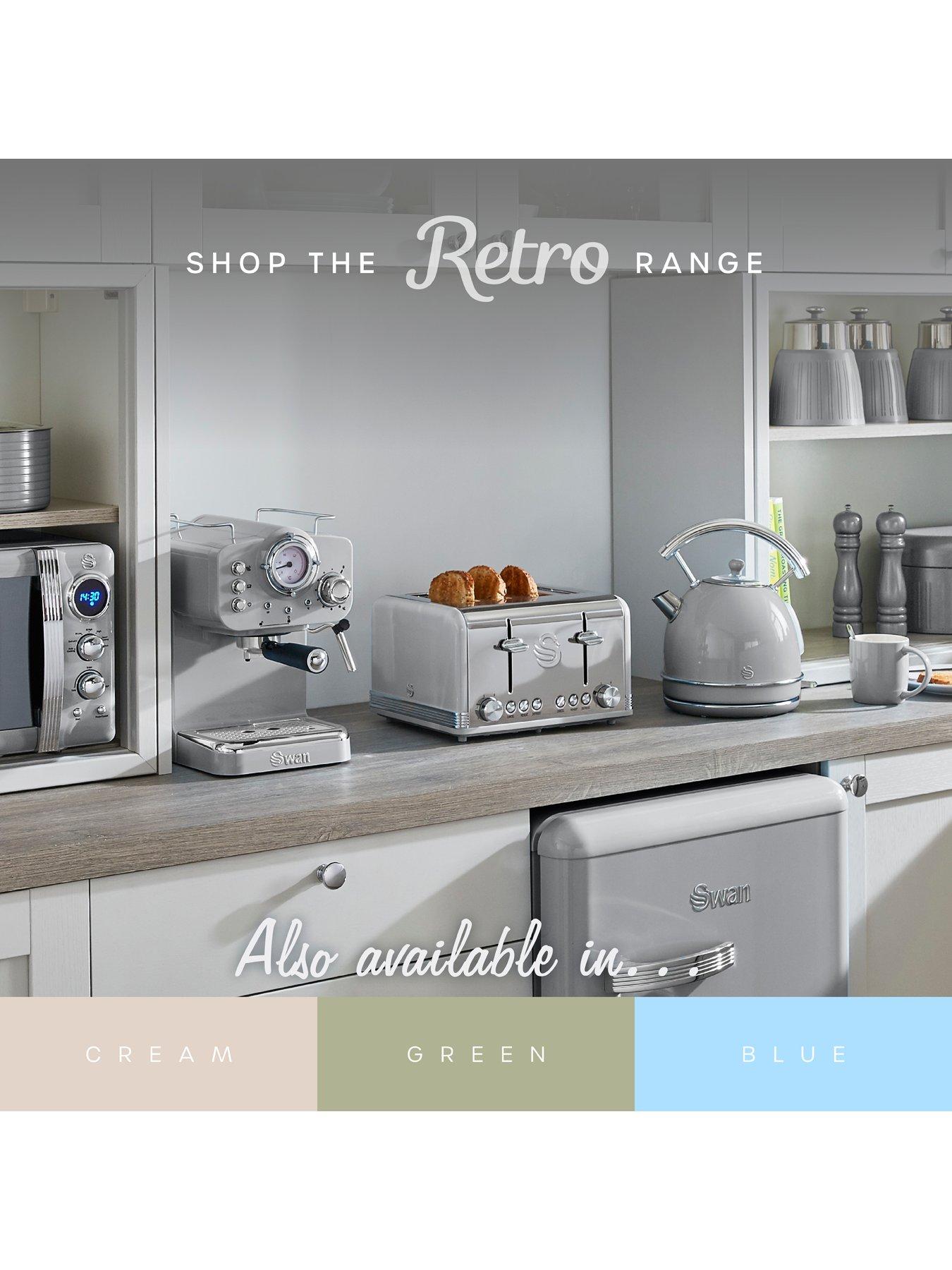 Image 7 of 8 of Swan SR11020GRNE Retro Grey Fridge Freezer 304L