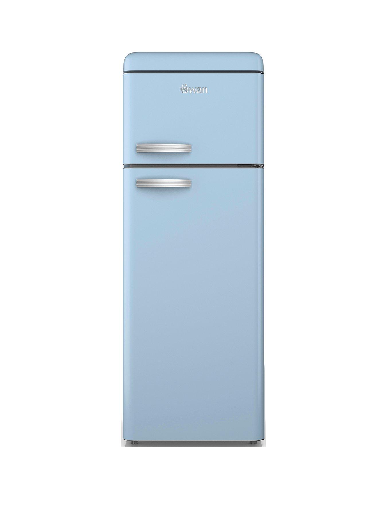 Swan SR11010BLNE Retro Blue Top Mounted Fridge Freezer 208L