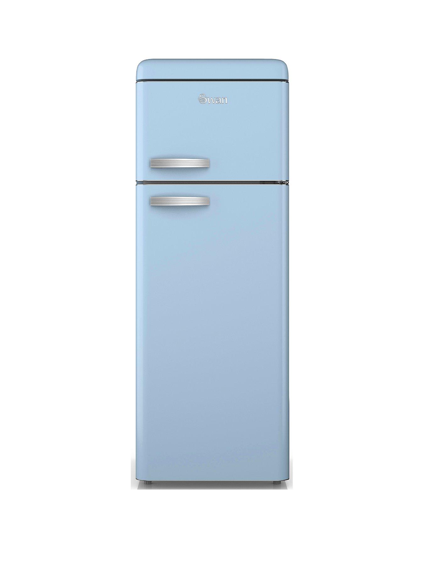 undefined SR11010BLNE Retro Blue Top Mounted Fridge Freezer 208L