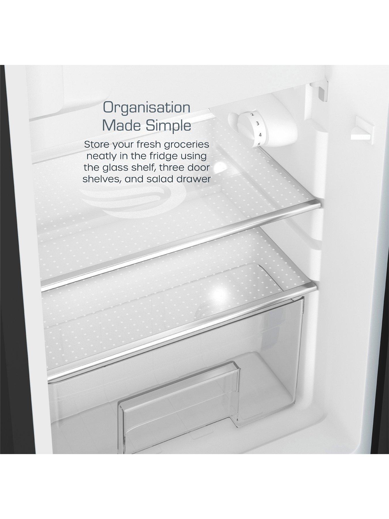 Image 4 of 6 of Swan SR11035BNE Retro Black Undercounter Fridge 90L