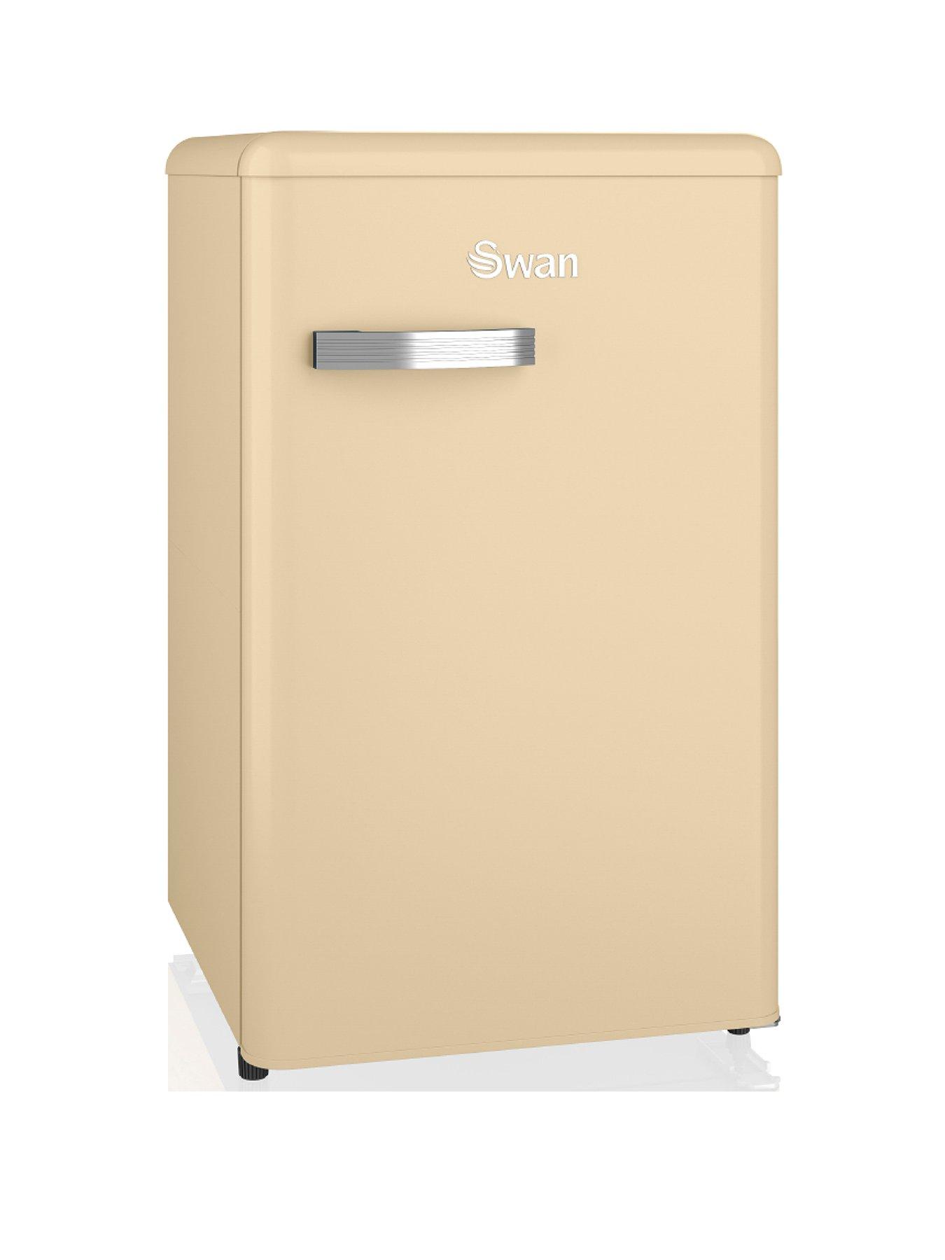 undefined SR11035CNE Retro Cream Undercounter Fridge 90L
