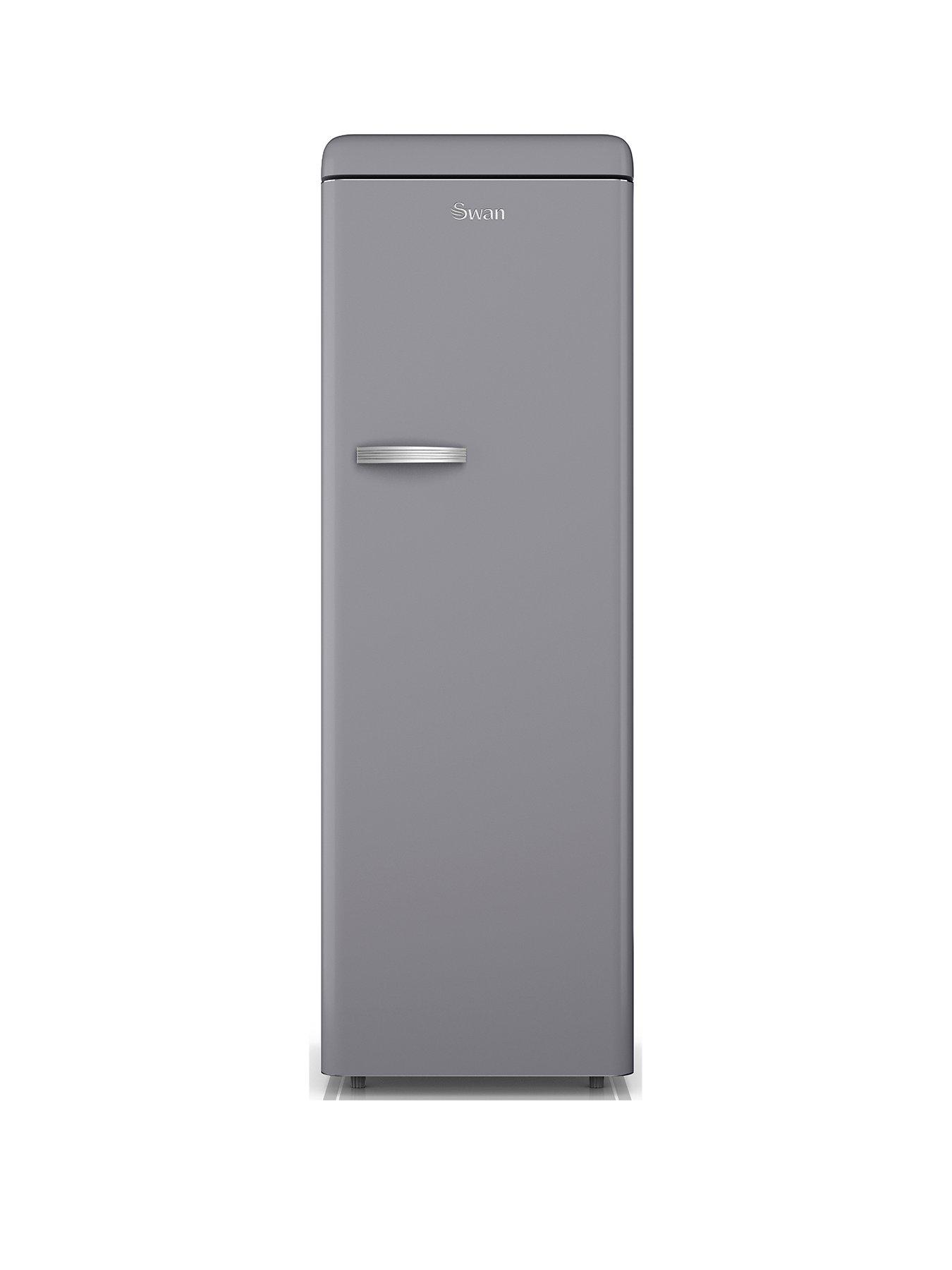 undefined SR11050GRNE Retro Grey Larder Fridge 337L
