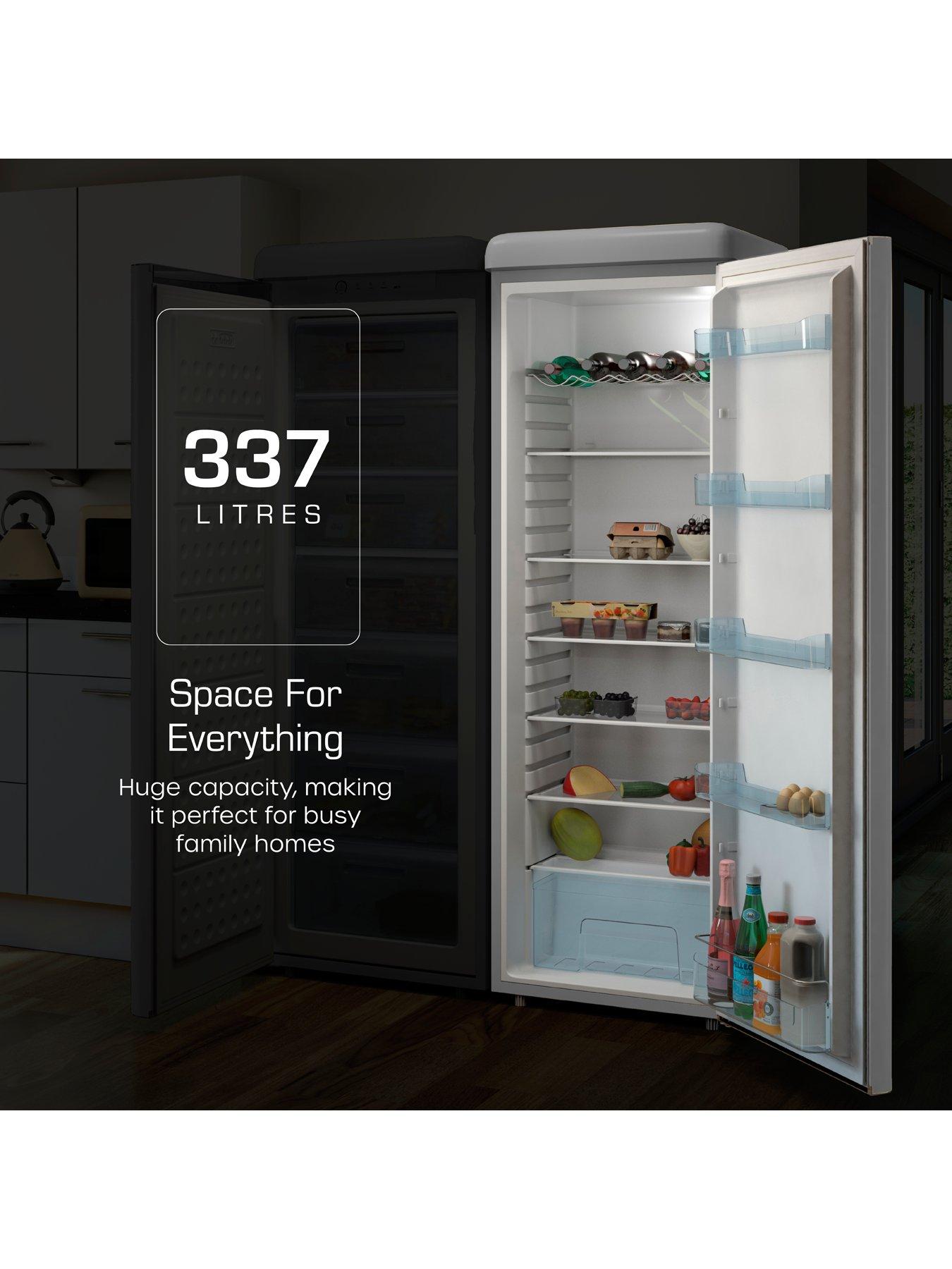 Image 4 of 8 of Swan SR11050GRNE Retro Grey Larder Fridge 337L