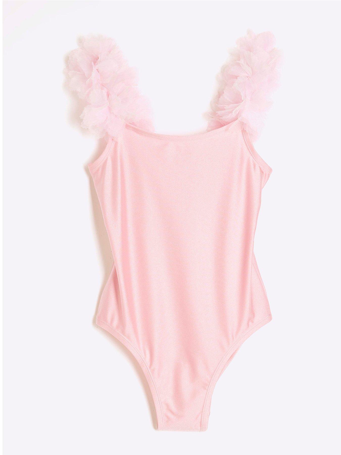 undefined 3D Flower Swimsuit - Pink