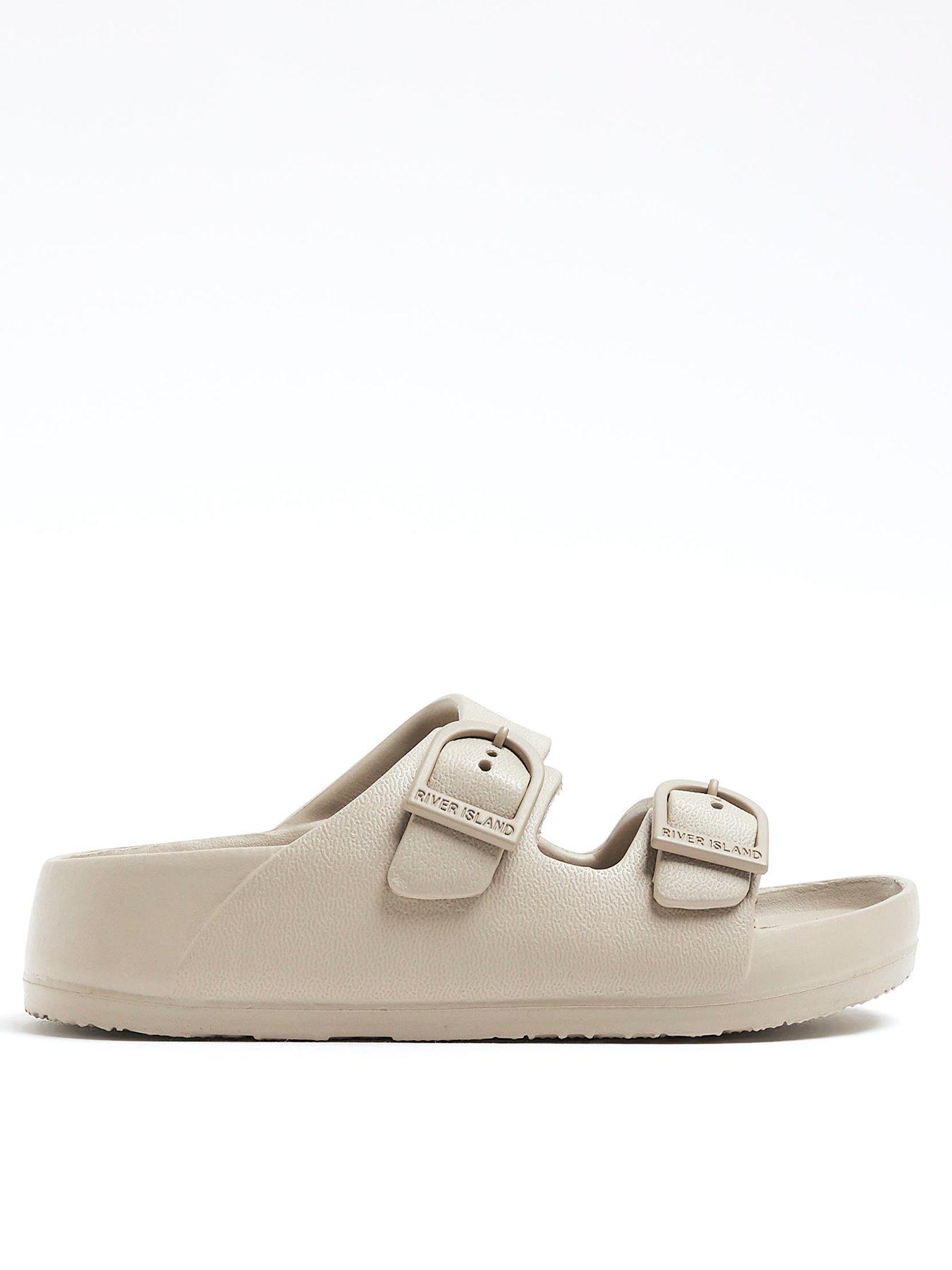undefined Boys Double Strap Sandals - Stone