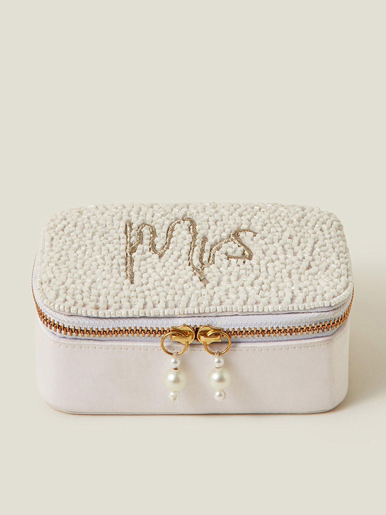 undefined Bridal Mrs Jewellery Box - Ivory