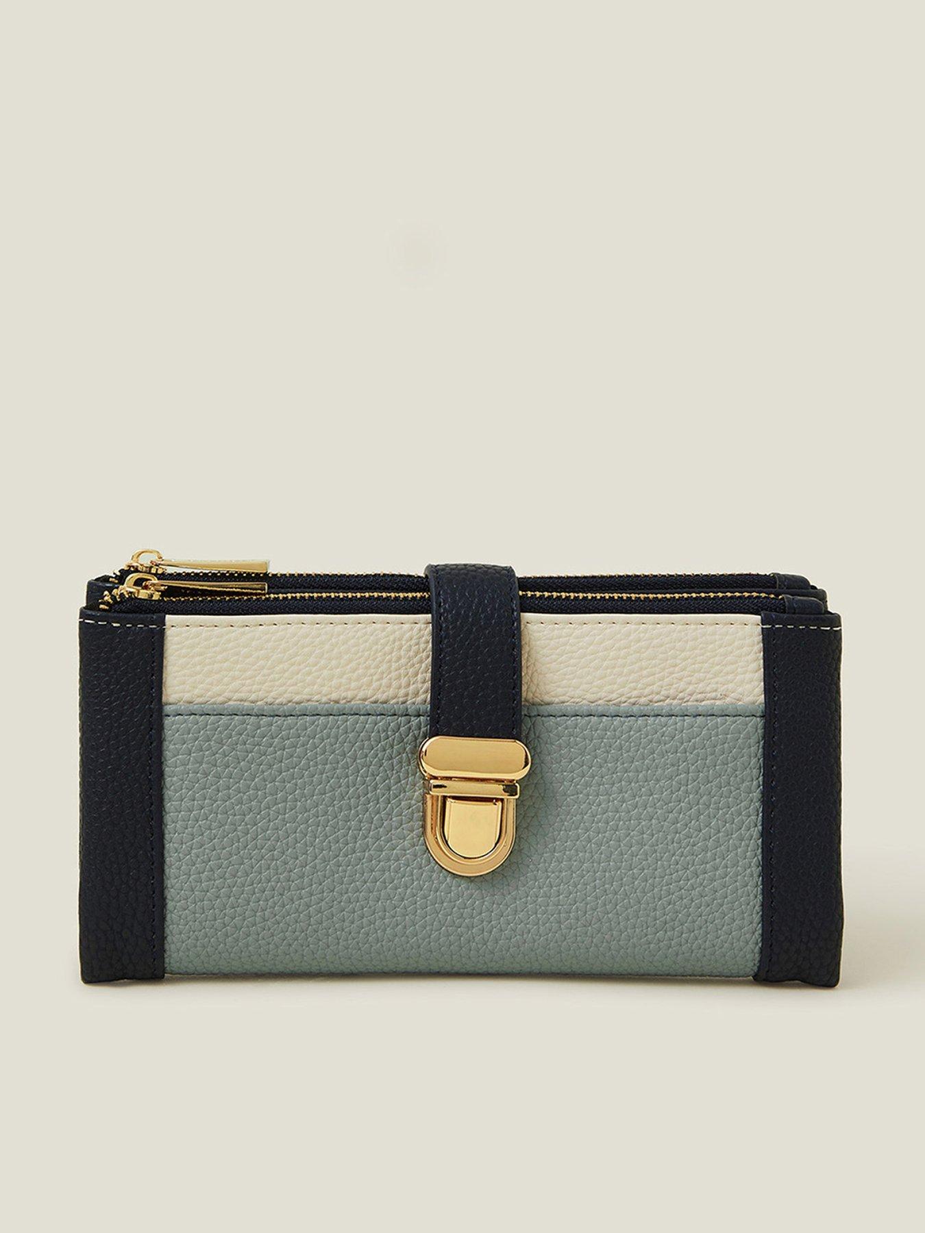 undefined Push Lock Wallet - Blue