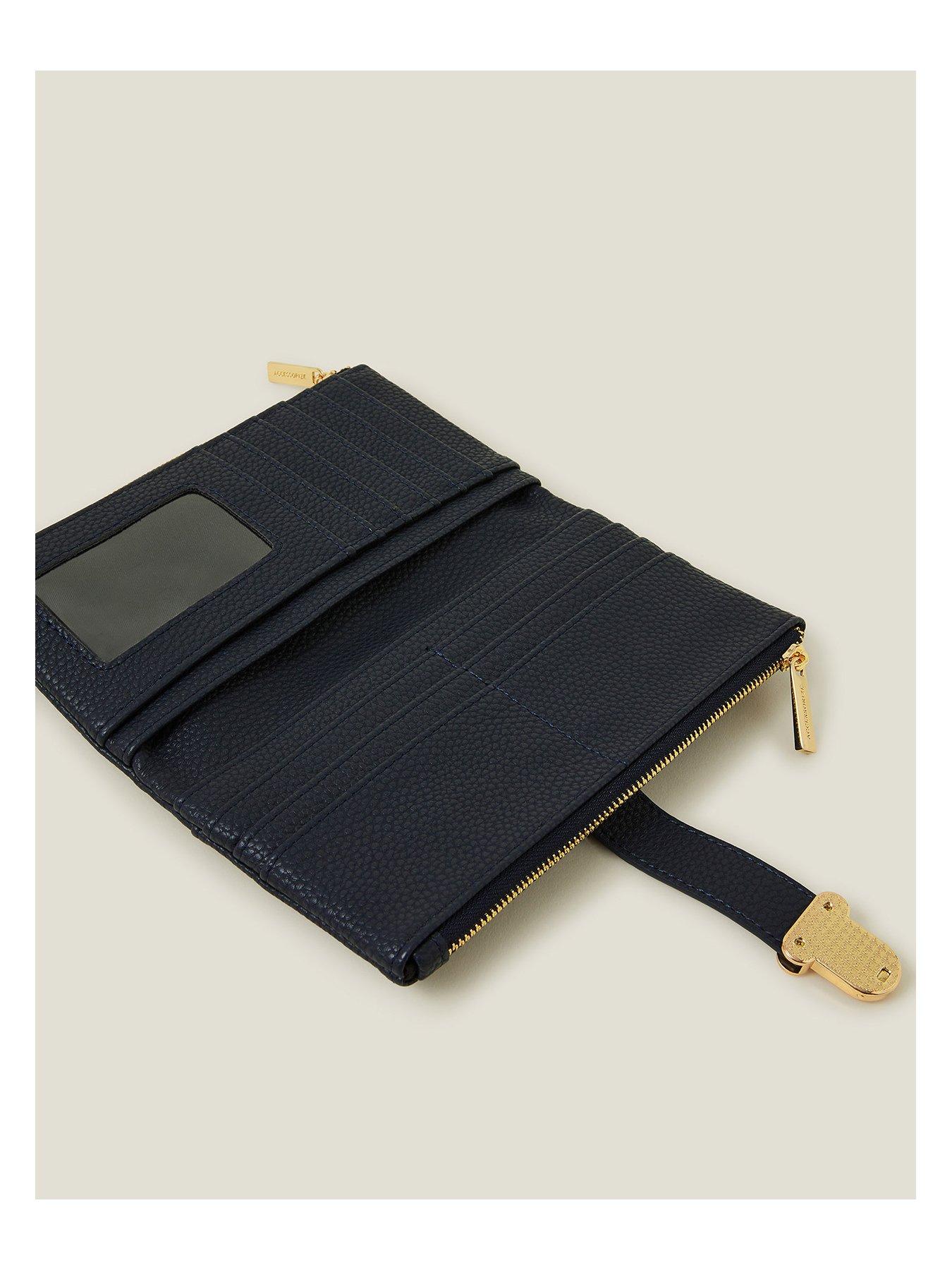 Image 3 of 3 of Accessorize Push Lock Wallet - Blue