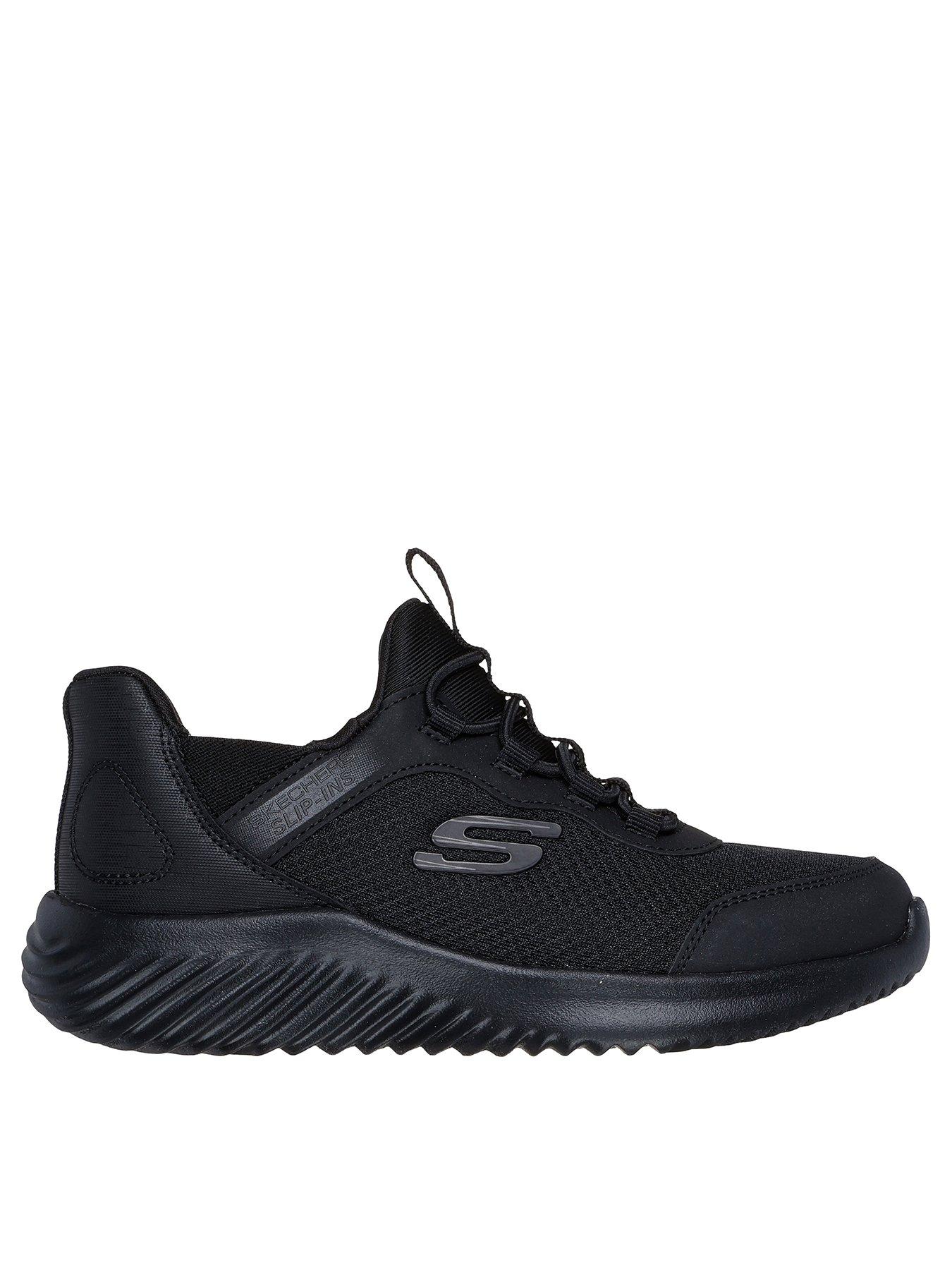 Skechers Kids Bounder Brisk-burst Slip-in Trainer - Black
